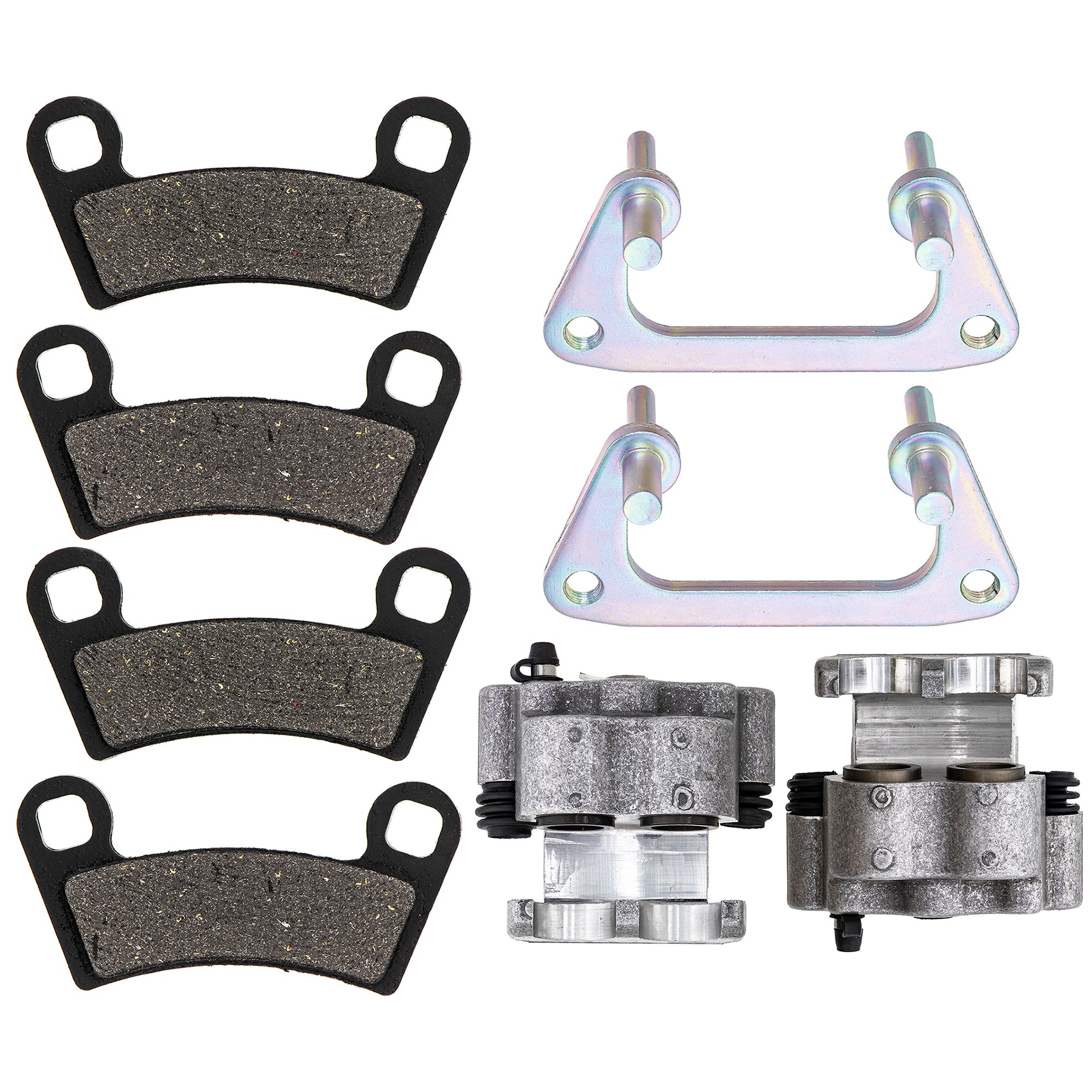 Front Brake Calipers & Pads Set for Polaris RZR Ranger Outlaw 2203628 2204088 2205606 NICHE MK1001255