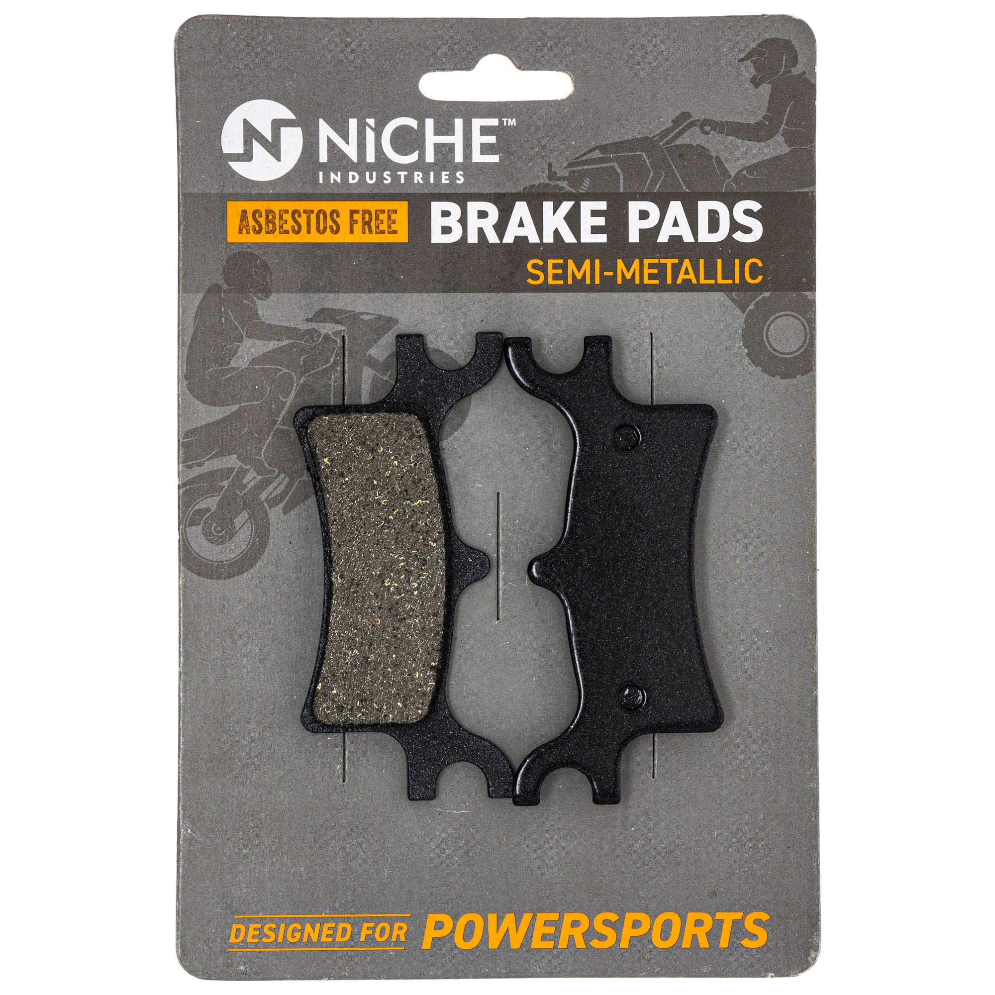 Semi-Metallic Brake Pad Set Front/Rear For Polaris MK1001318