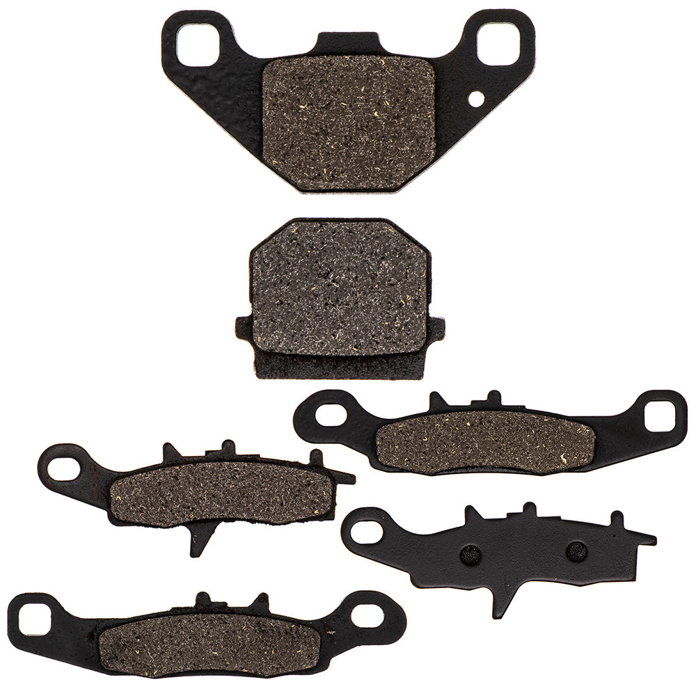 Semi-Metallic Brake Pads Kit Front/Rear for Kawasaki KFX450R 43082-1066 43082-0077 NICHE MK1001522