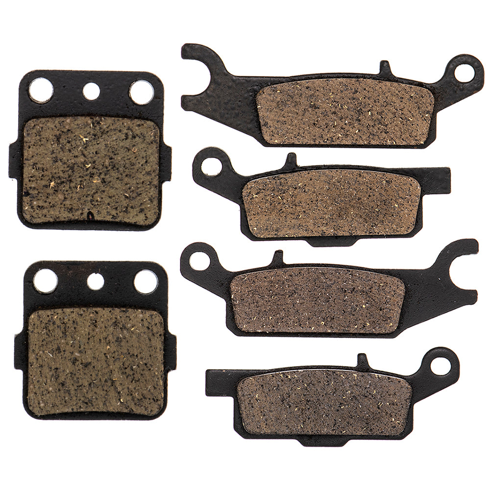 Brake Pad Kit Front/Rear for Yamaha Raptor Grizzly 4D3-W0046-50-00 4D3-W0045-00-00 NICHE MK1001579