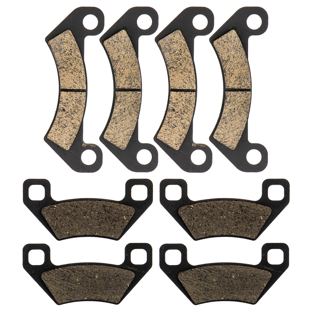 4 Pack ATV Brake Pad Set For Arctic Cat 1436-420 | Front & Rear Semi-Metallic