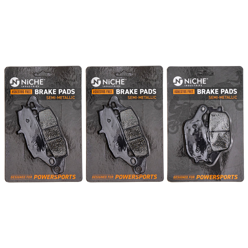 Semi-Metallic Brake Pad Set Front/Rear for zOTHER Suzuki Kawasaki Vstrom SV650SF SV650S NICHE MK1002486