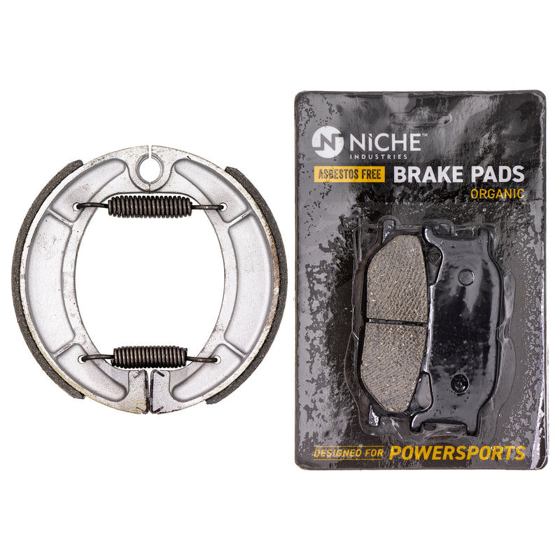 Complete Organic Brake Pad & Shoe Set for zOTHER Yamaha SR400 3GW-W253A-00-00 NICHE MK1002689