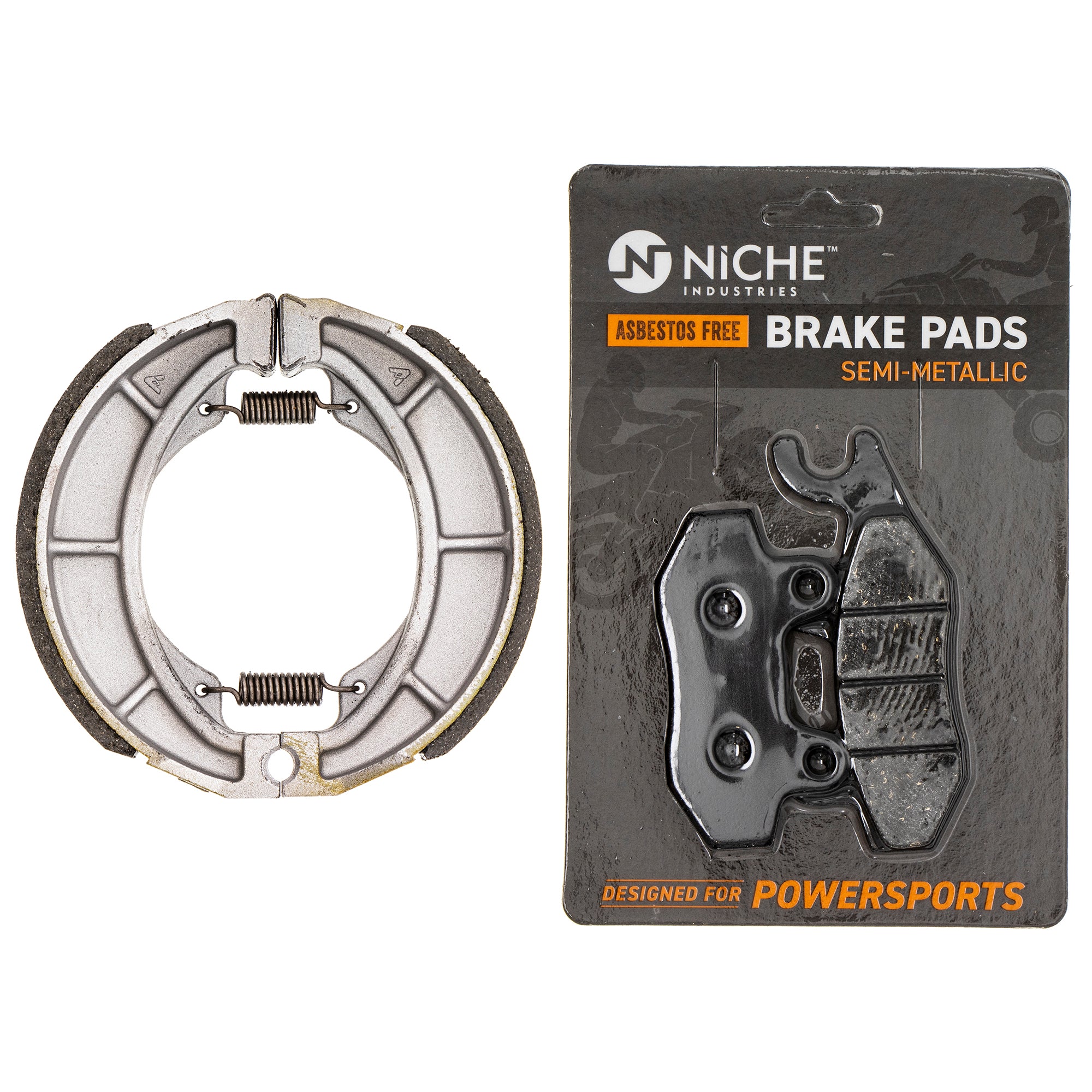 Full Semi-Metallic Brake Pad & Shoe Set for zOTHER Kawasaki Eliminator 43082-0095 NICHE MK1002718