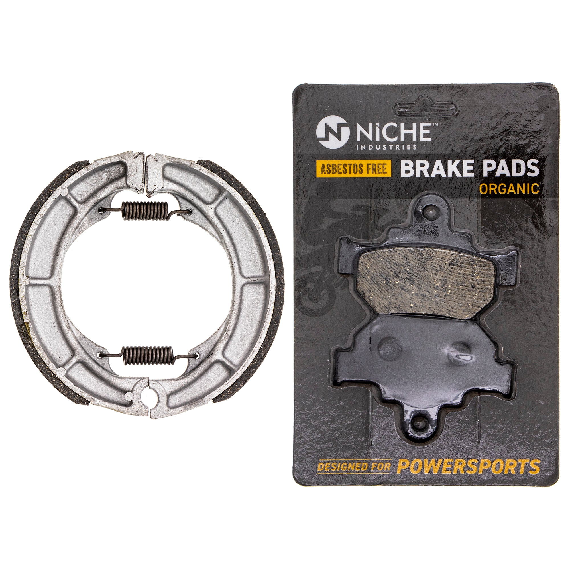 Complete Organic Brake Pad & Shoe Set for zOTHER Suzuki Savage Boulevard 59100-26870 NICHE MK1002800