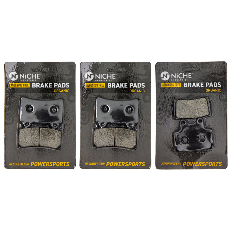 Brake Pad Kit Front/Rear for zOTHER Yamaha FZR400S 4KG-25805-00-00 4AP-W0046-00-00 NICHE MK1002844
