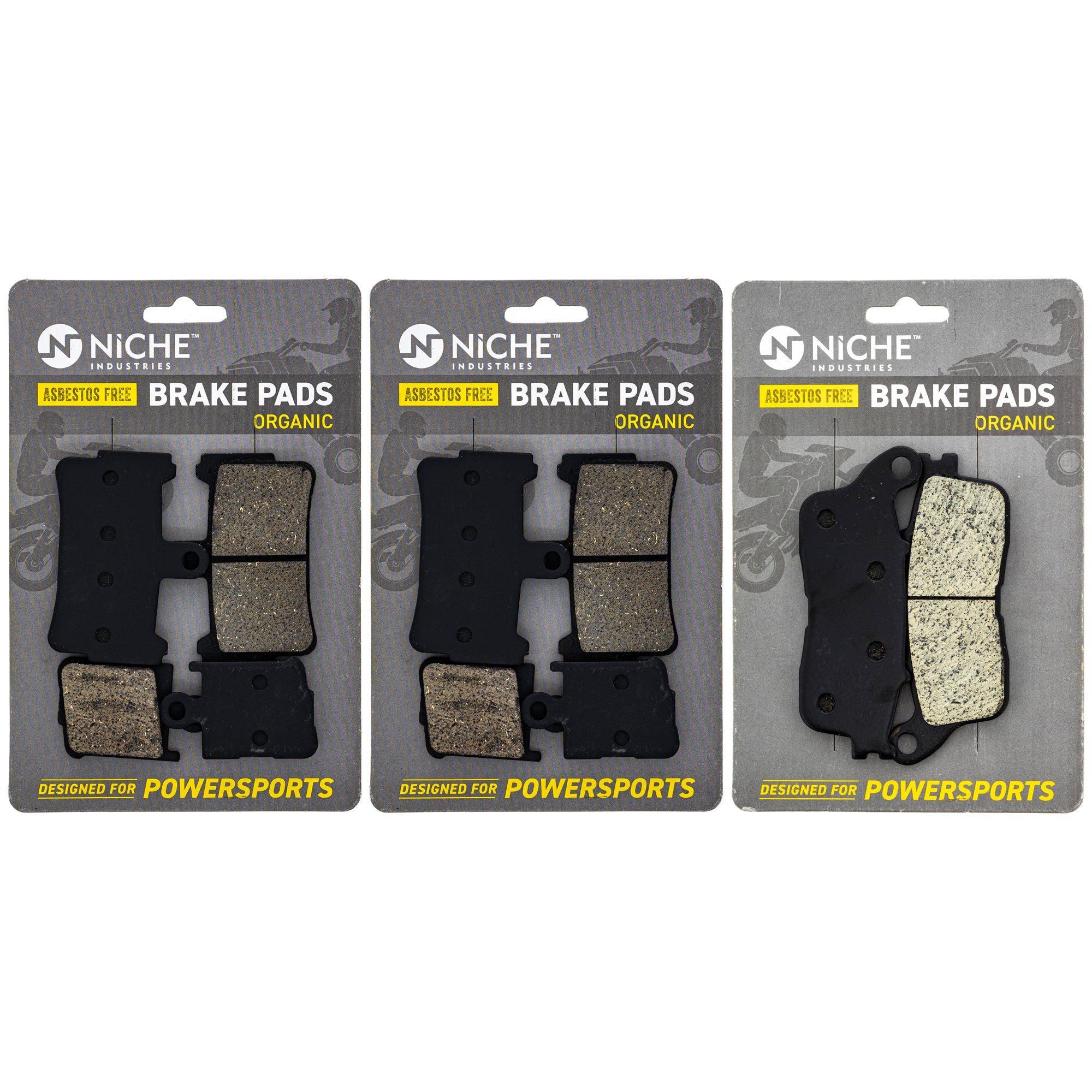 Brake Pad Kit Front/Rear for zOTHER Honda Interceptor 06455-MGE-016 06455-MGE-006 NICHE MK1002852