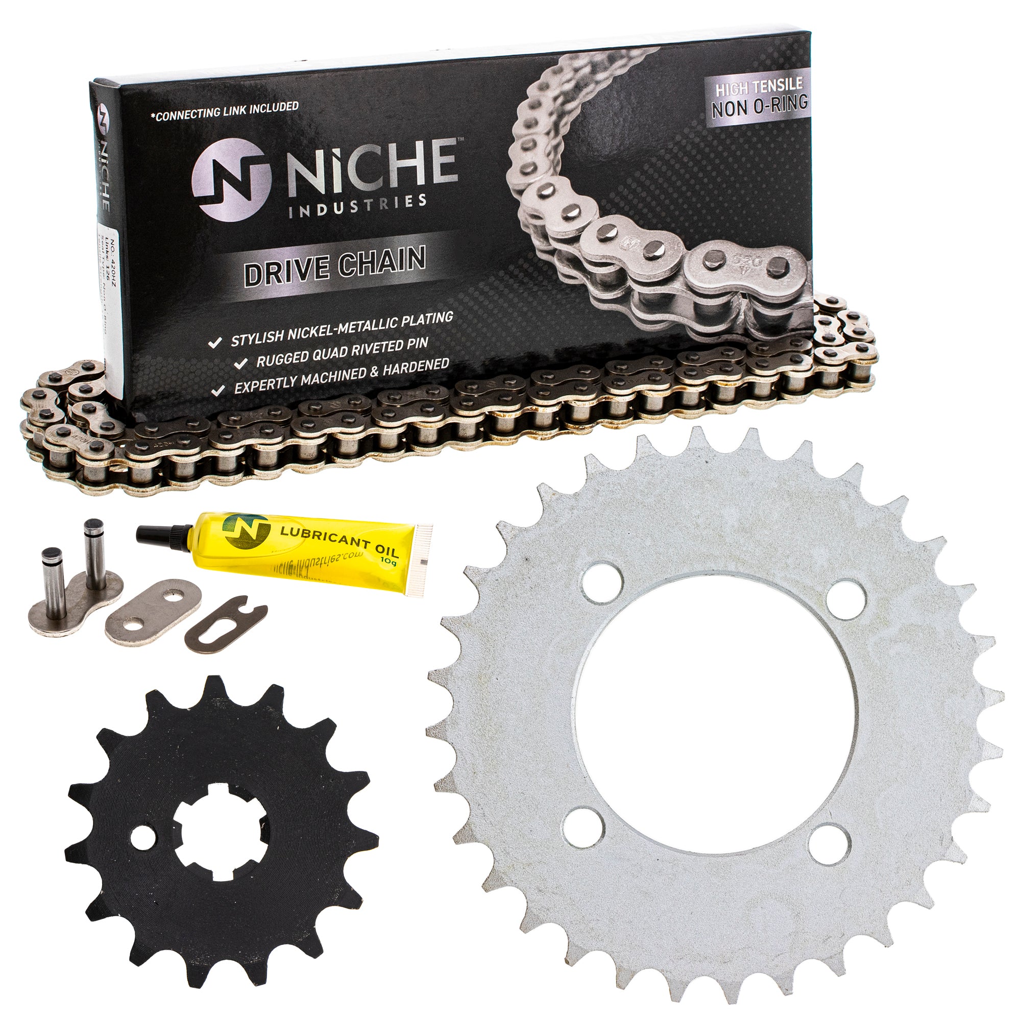 Drive Sprockets & Chain Kit for zOTHER Yamaha JT Sprocket PW80 4BC-25432-50-00 NICHE MK1004018