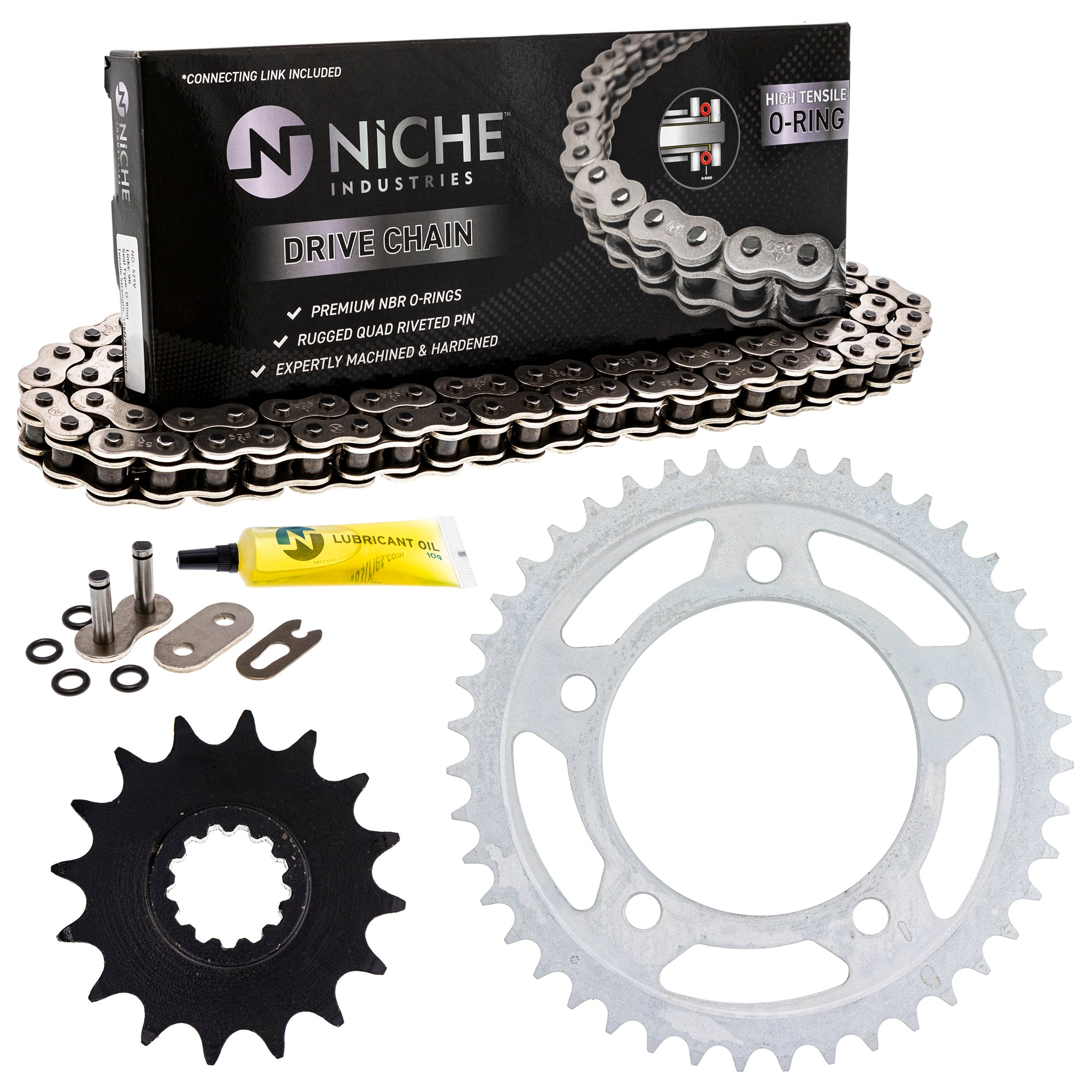 Drive Sprockets & Chain Kit for zOTHER JT Sprocket Honda Transalp Hornet 519-KCS0975K-K001 NICHE MK1004503