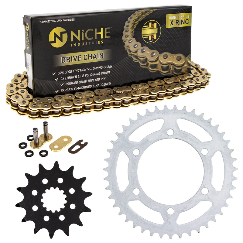 Drive Sprockets & Chain Kit for Yamaha YZF 9Y582-36111-00 9Y582-28111-00 9Y581-92111-00 NICHE MK1004583