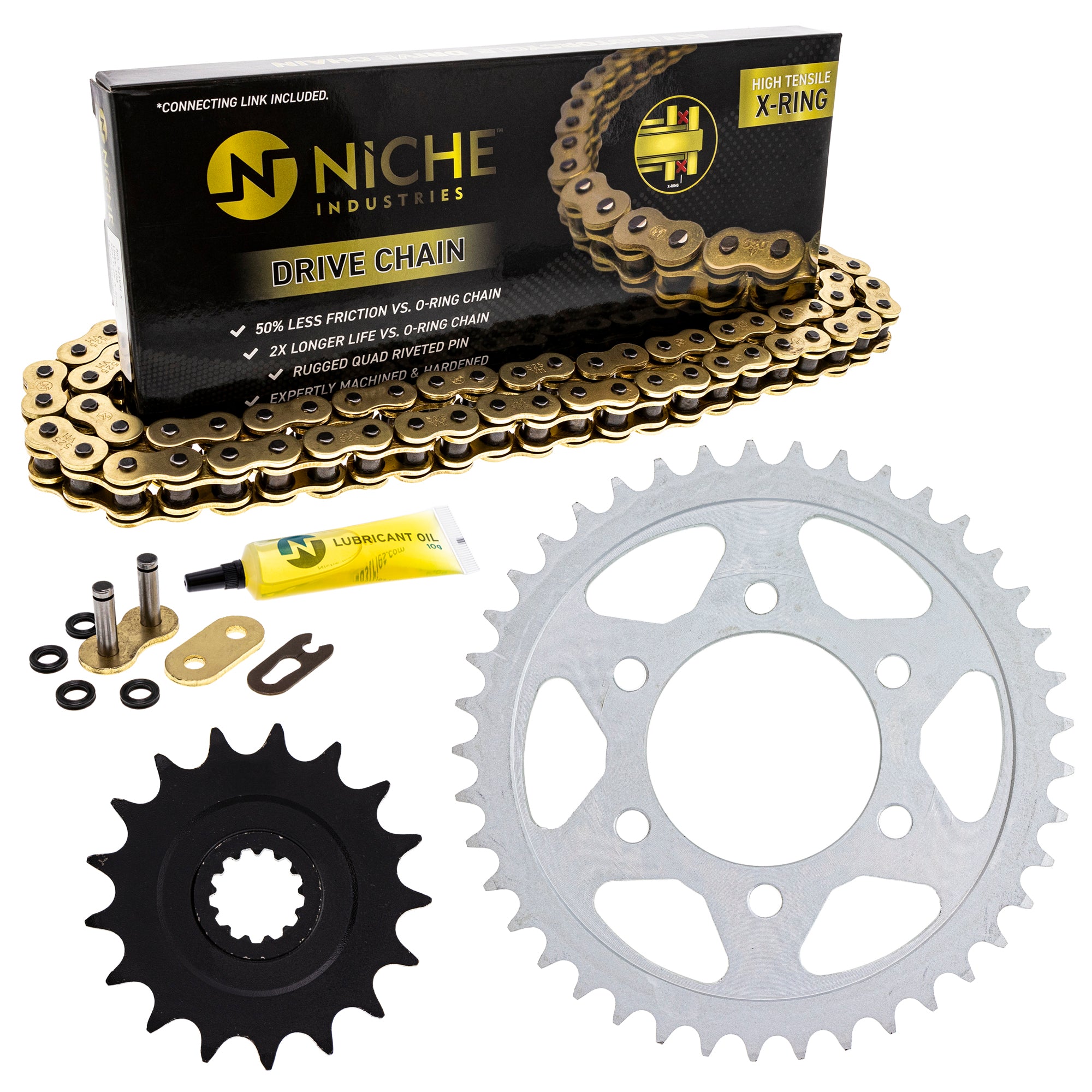 Drive Sprockets & Chain Kit for zOTHER Ninja 519-KCS1334K-K001 NICHE MK1004862