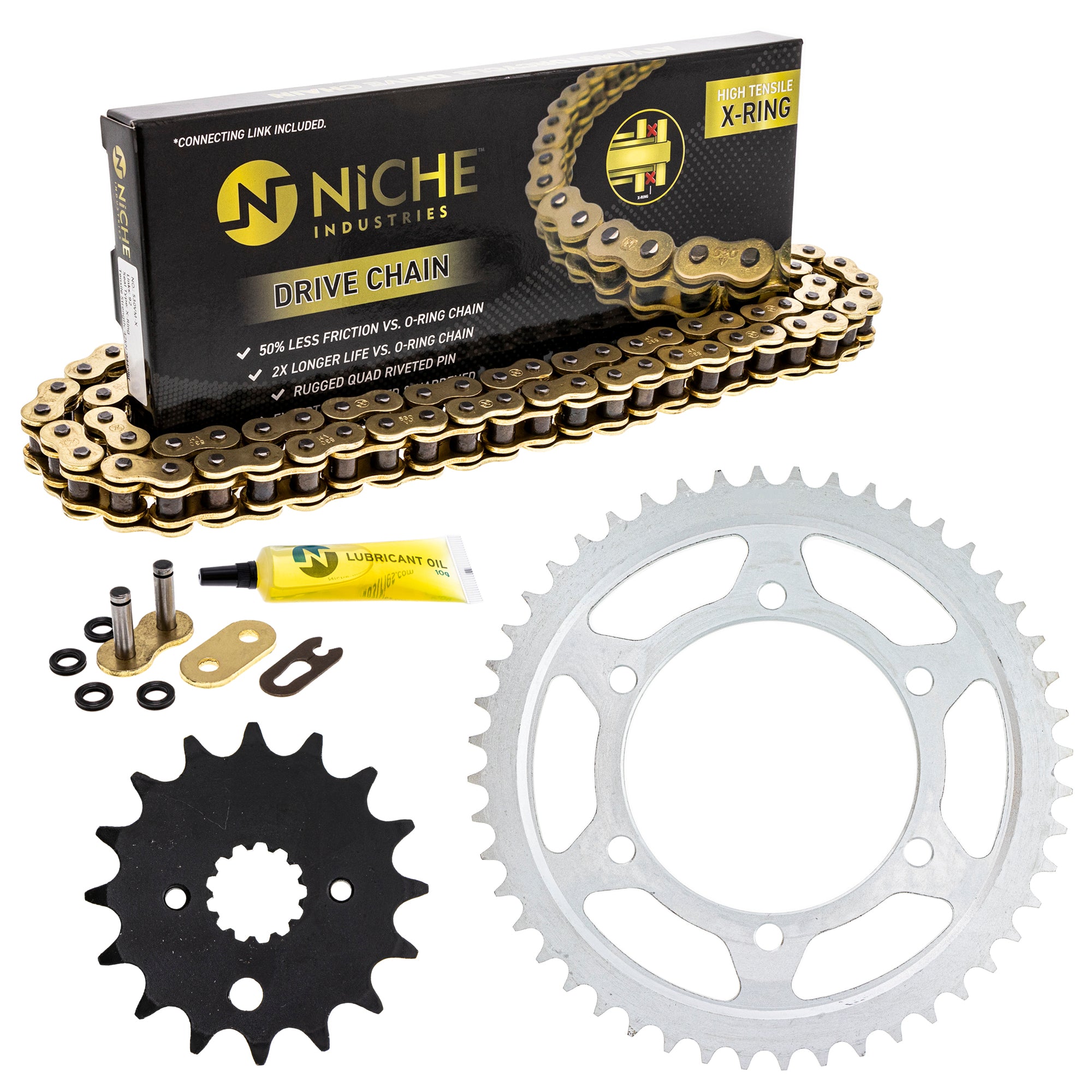 Drive Sprockets & Chain Kit for zOTHER Ninja 519-KCS1407K-K001 NICHE MK1004935