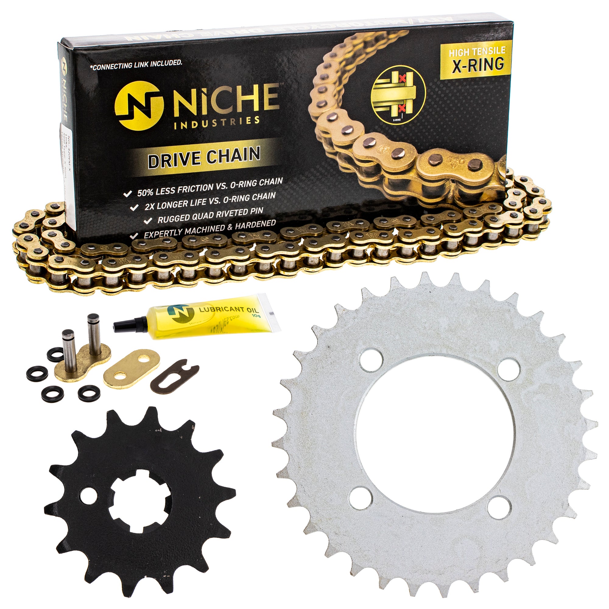 Drive Sprockets & Chain Kit for zOTHER Yamaha Kawasaki JT Sprocket XL75 RM60 NICHE MK1005091