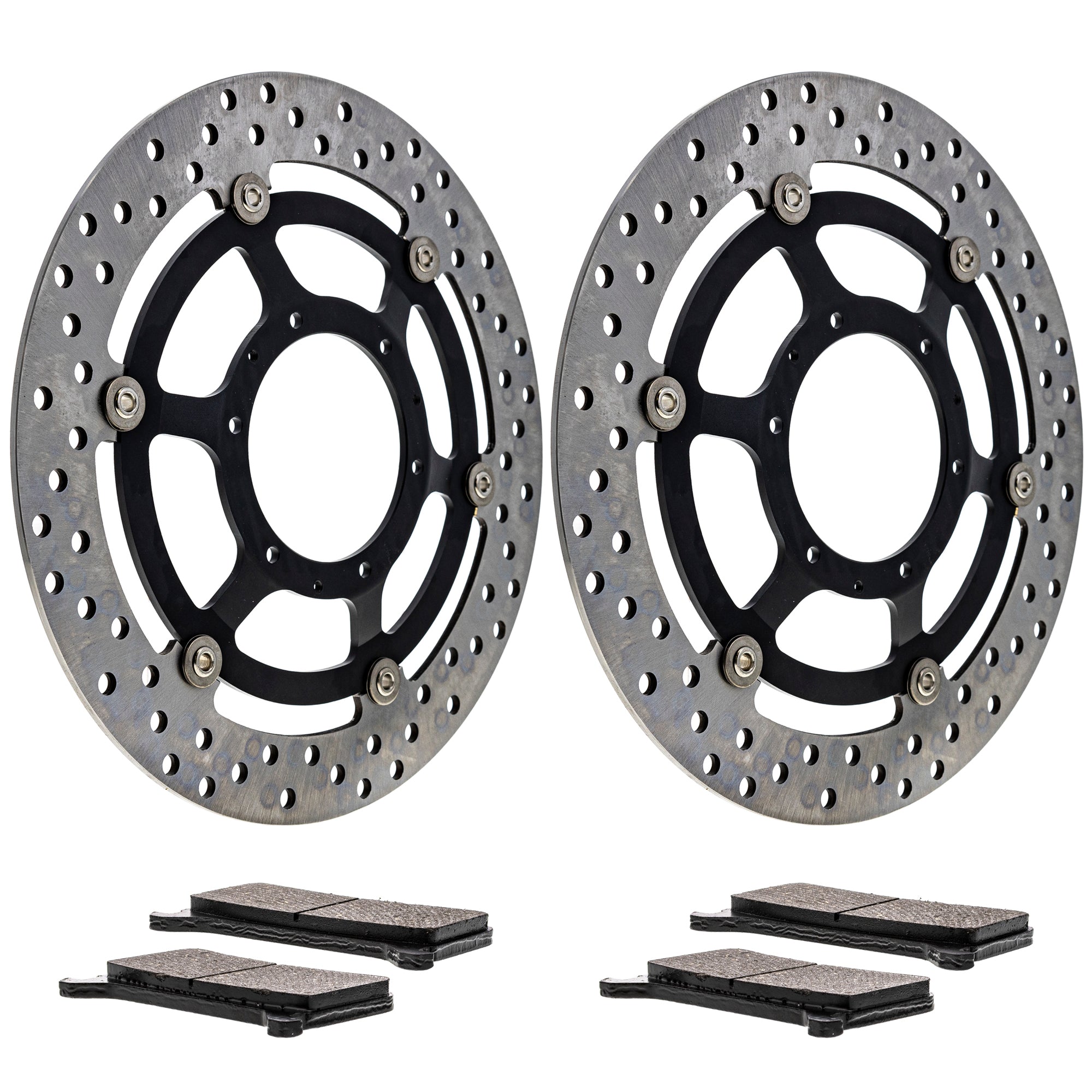 Front Brake Rotors and Pads Kit for zOTHER Yamaha CBR600RR 06455-MKF-D41 NICHE MK1006551