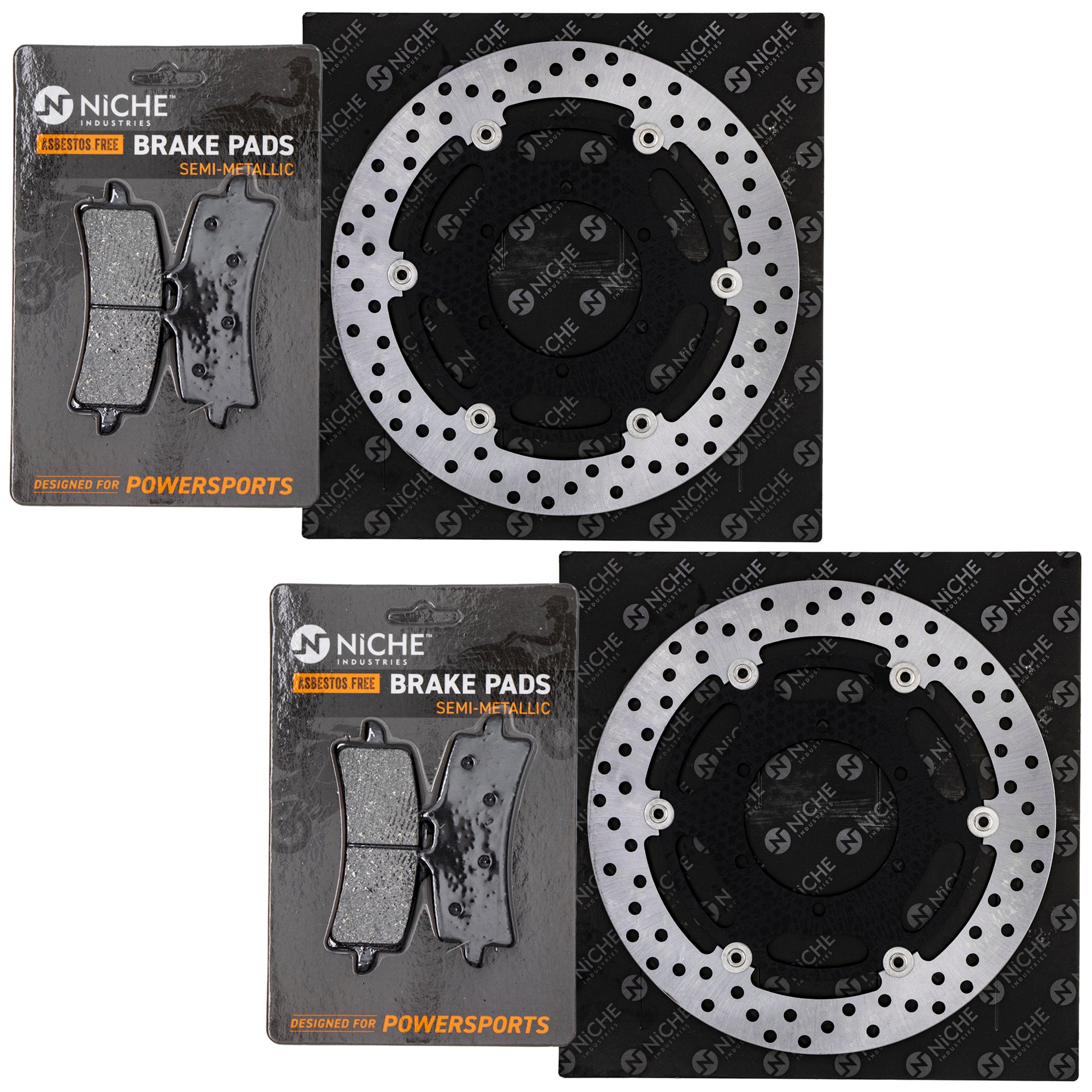 Front Brake Rotors and Pads Kit for zOTHER Yamaha BRP Can-Am Ski-Doo Sea-Doo GSXR750 NICHE MK1006604