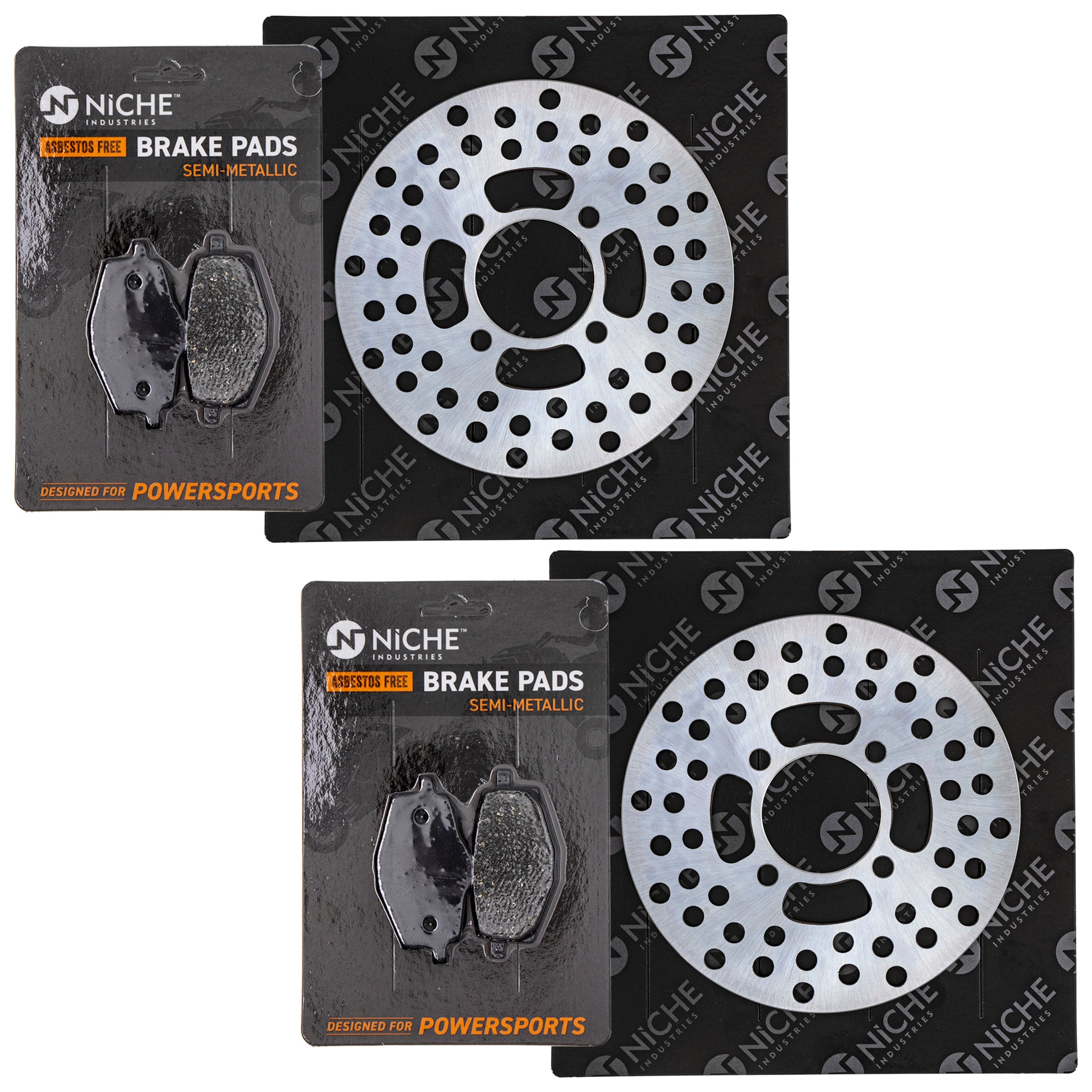 Front Brake Rotors and Pads Kit for zOTHER Suzuki Banshee 3BN-W0045-01-00 NICHE MK1006731