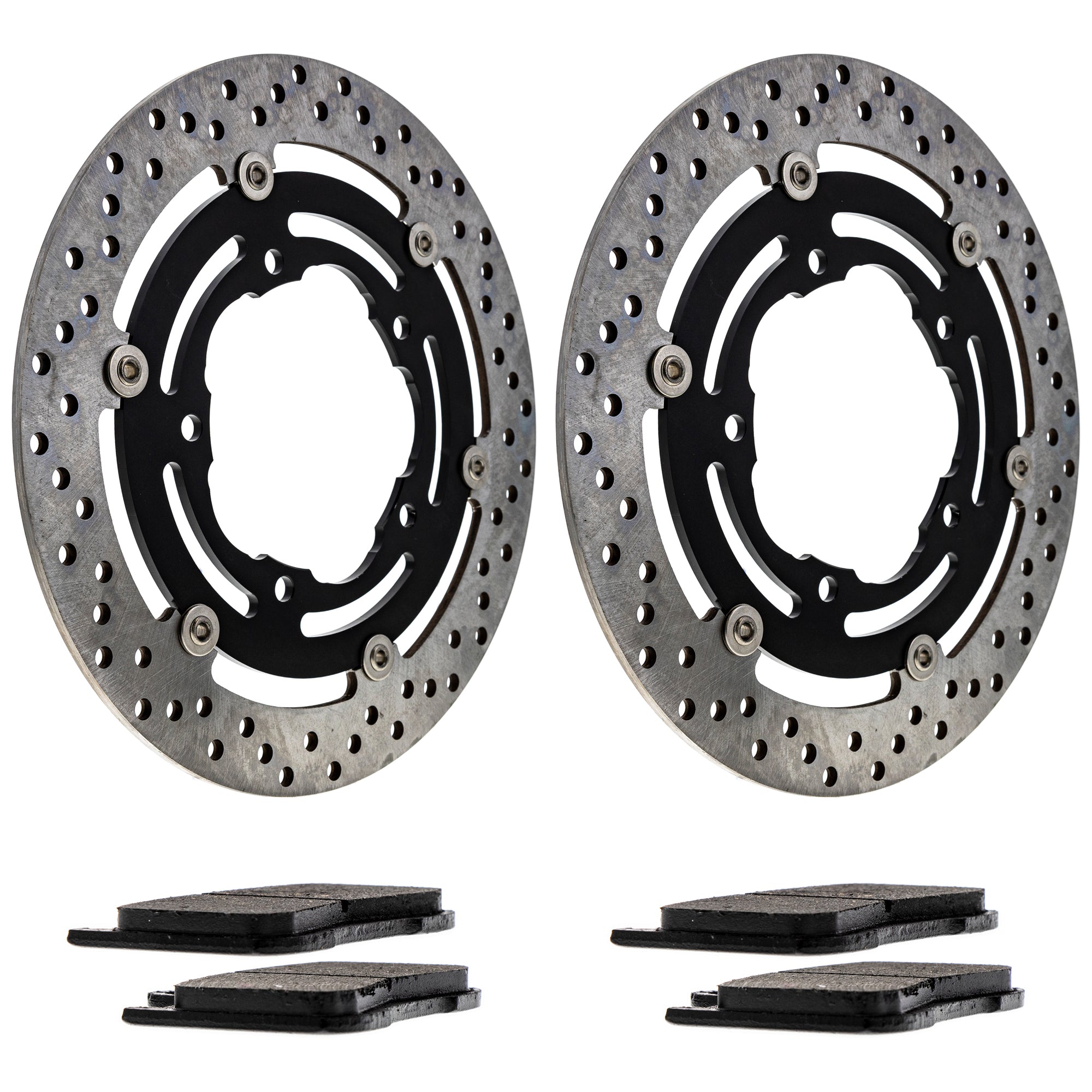 Front Brake Rotors and Pads Kit for zOTHER Yamaha Polaris B-King 2204196 T2020475 T2020333 NICHE MK1006776