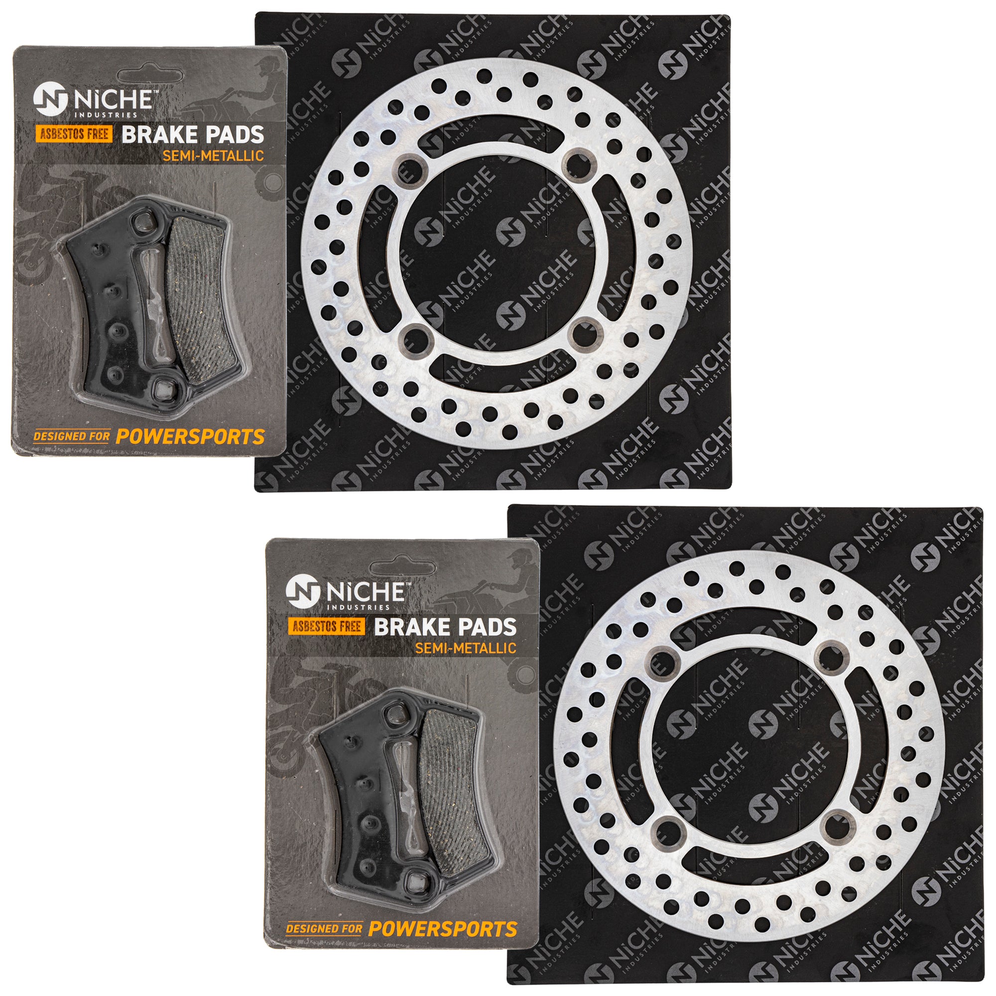 Front Brake Rotors and Pads Kit for zOTHER Triumph Polaris RZR Ranger Pro General 2203318 NICHE MK1006801