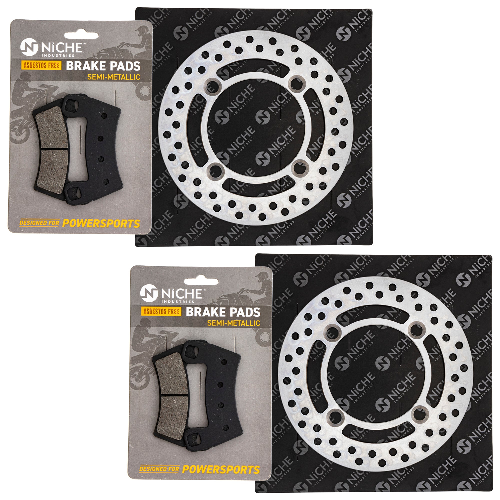 Front Brake Rotors and Pads Kit for zOTHER KTM RZR ACE 2206025 1911085 NICHE MK1006802
