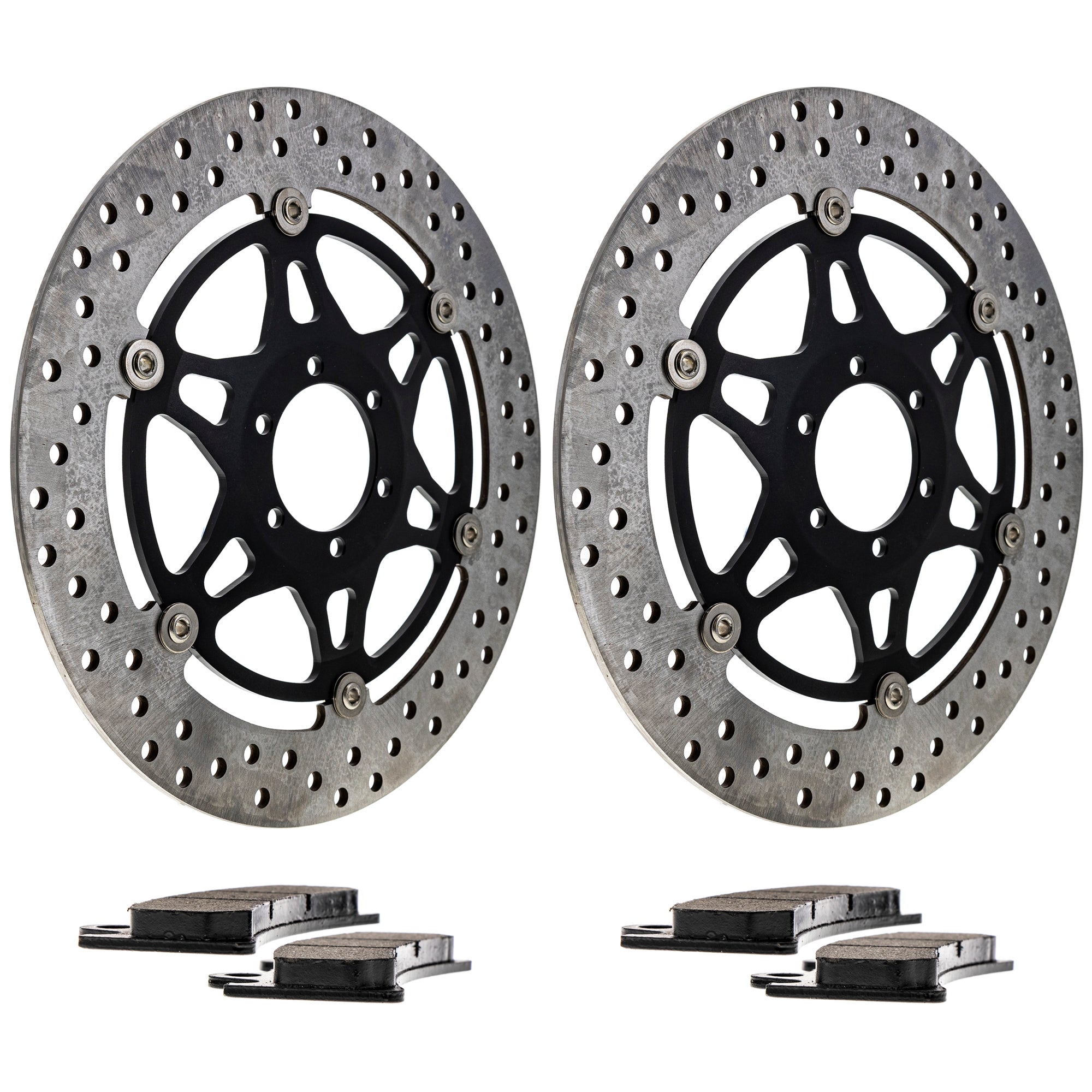 Front Brake Rotors and Pads Kit for zOTHER Triumph YZF750R FZR1000 4FM-W0045-30-00 NICHE MK1006854