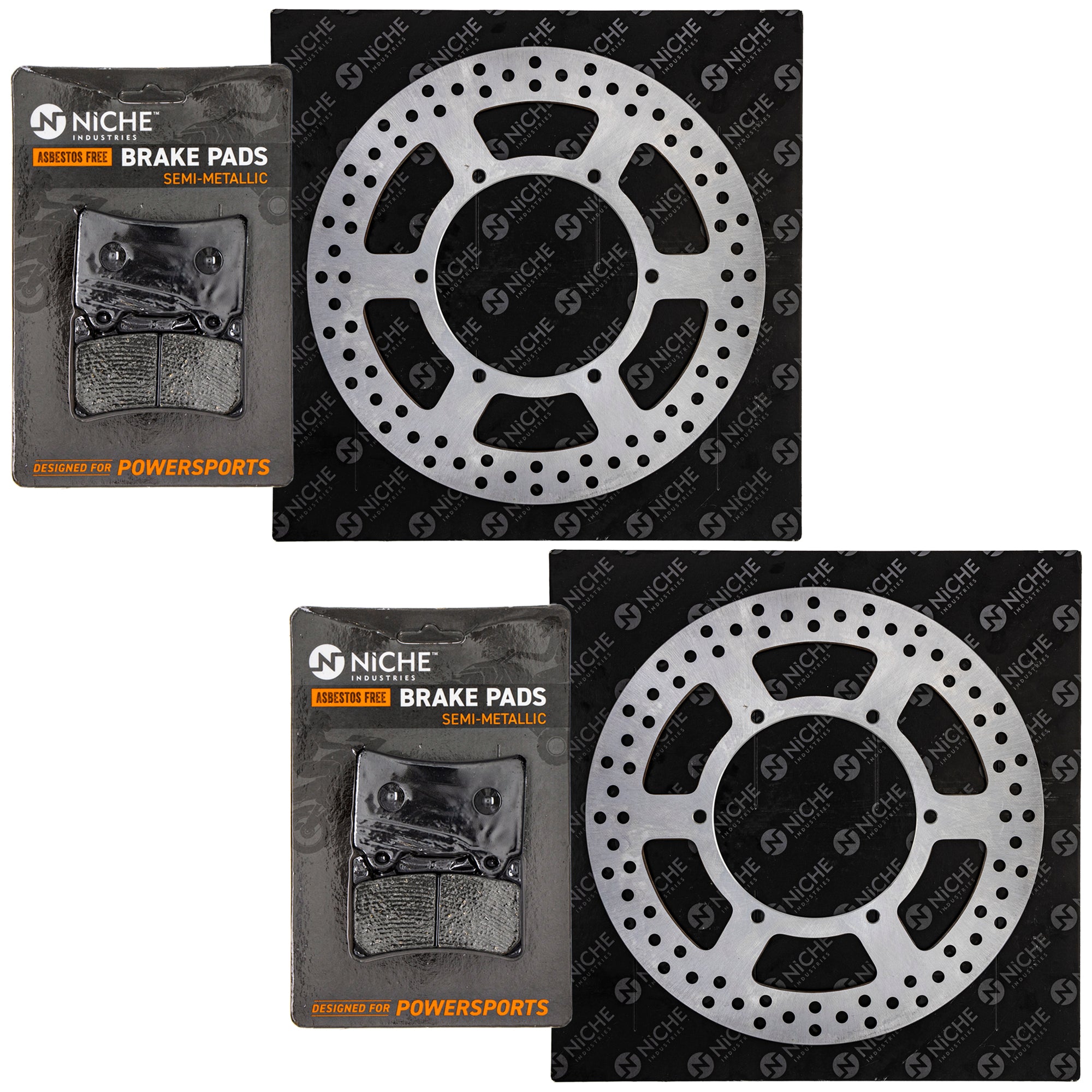 Front Brake Rotors and Pads Kit for zOTHER Victory KTM BMW Royal Road 4NK-W0046-00-00 NICHE MK1007001