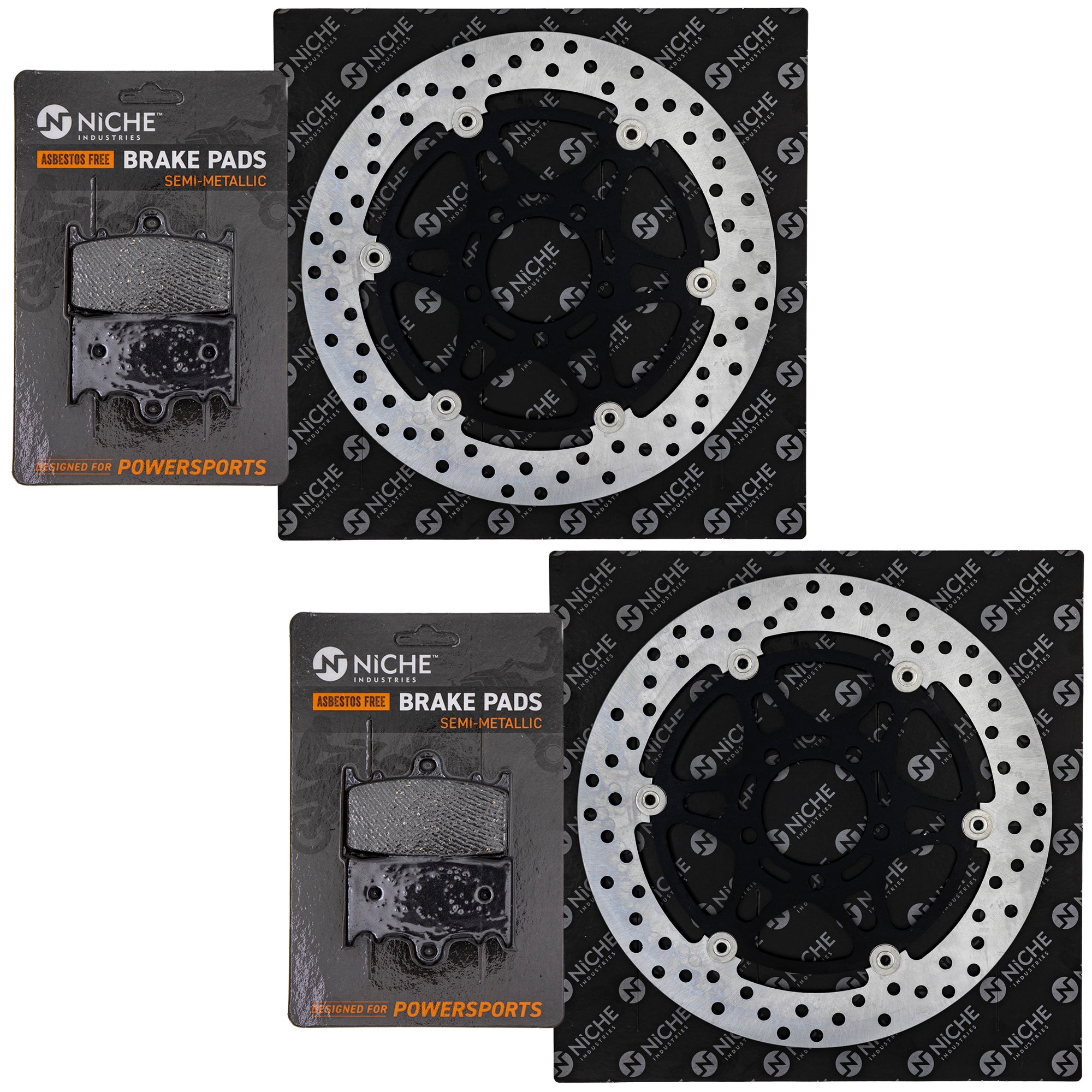 Front Brake Rotors and Pads Kit for zOTHER Honda SV1000S SV1000 43082-0016 43082-0153 NICHE MK1007094