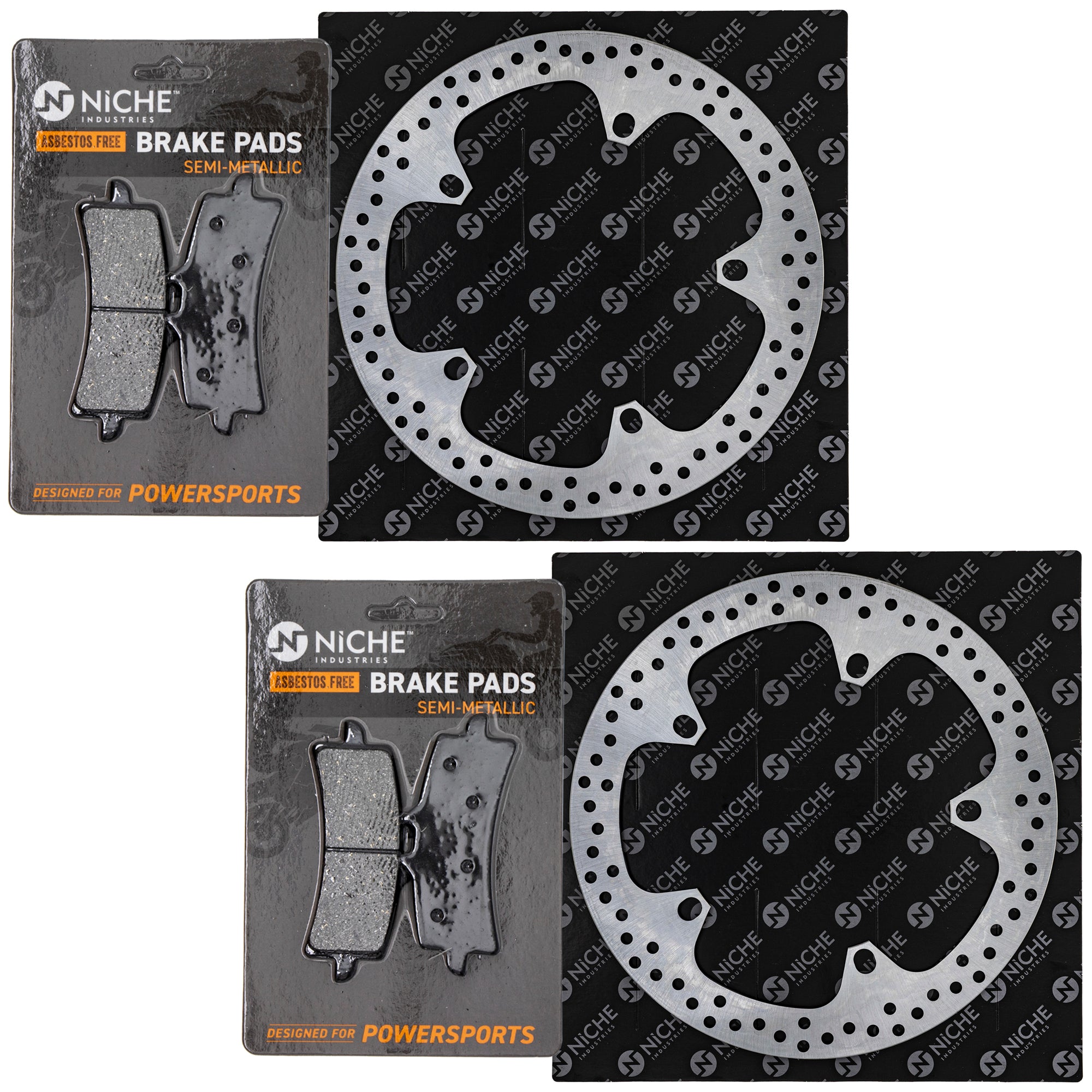 Front Brake Rotors and Pads Kit for zOTHER Kawasaki HP2 59100-14850 59100-14830 T2021451 NICHE MK1007197