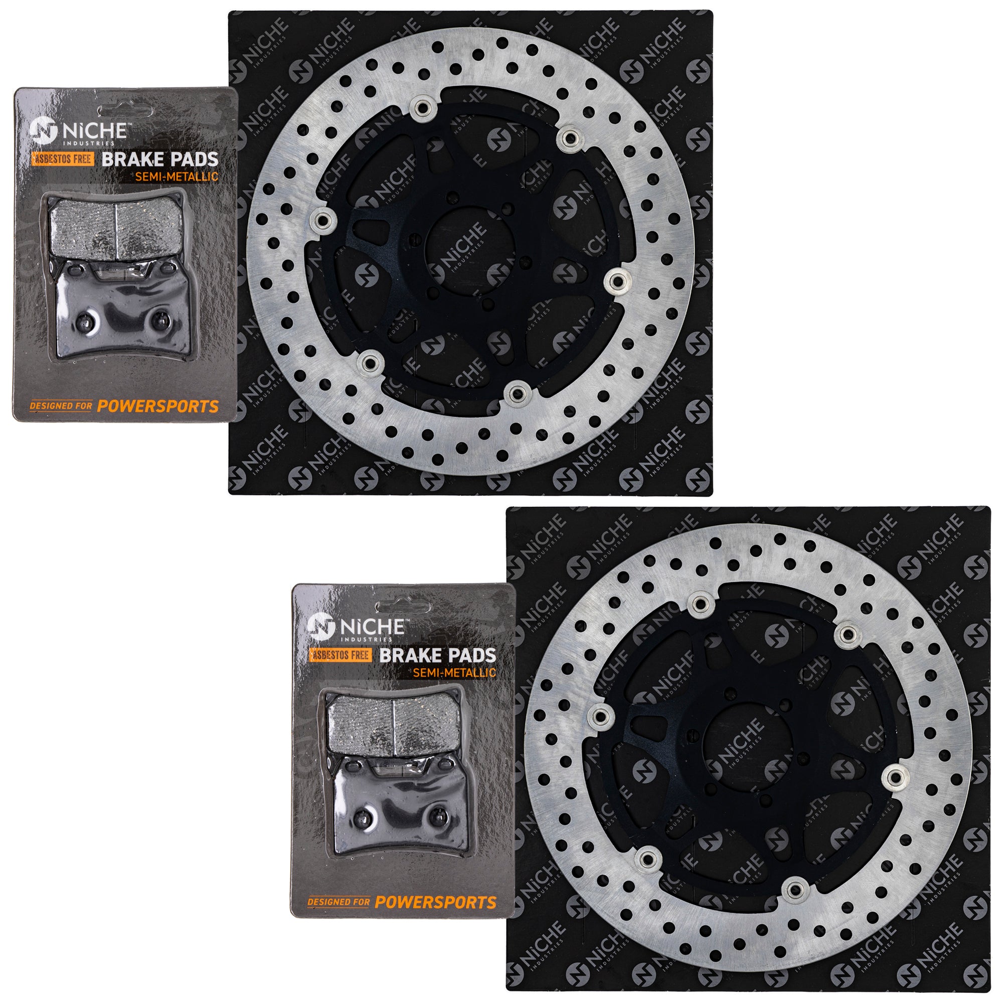 NICHE MK1007222 Brake Pad Set for Polaris BMW Arctic Cat Textron