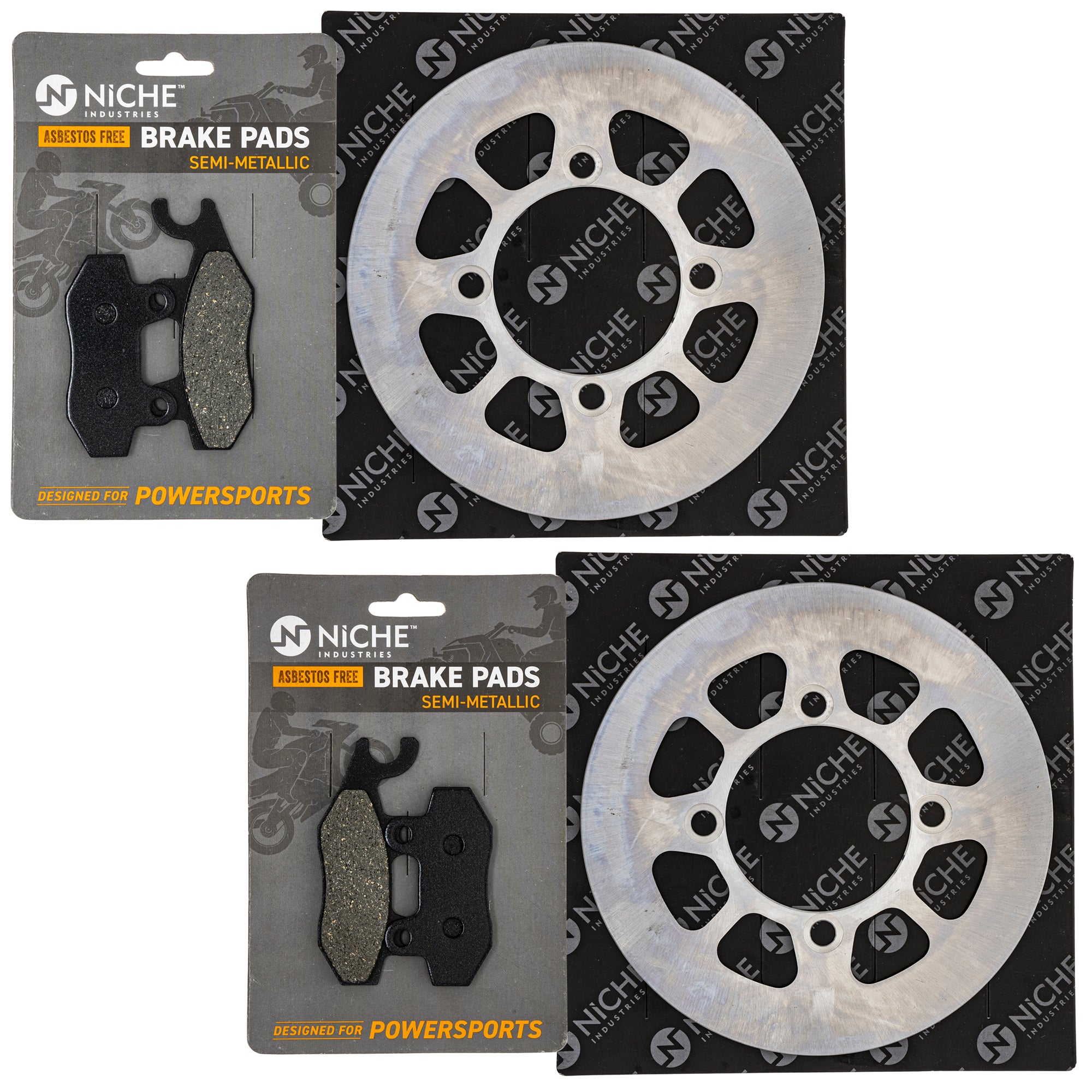 Front Brake Rotors and Pads Kit for zOTHER Honda BRP Can-Am Ski-Doo Sea-Doo Quadrunner NICHE MK1007257