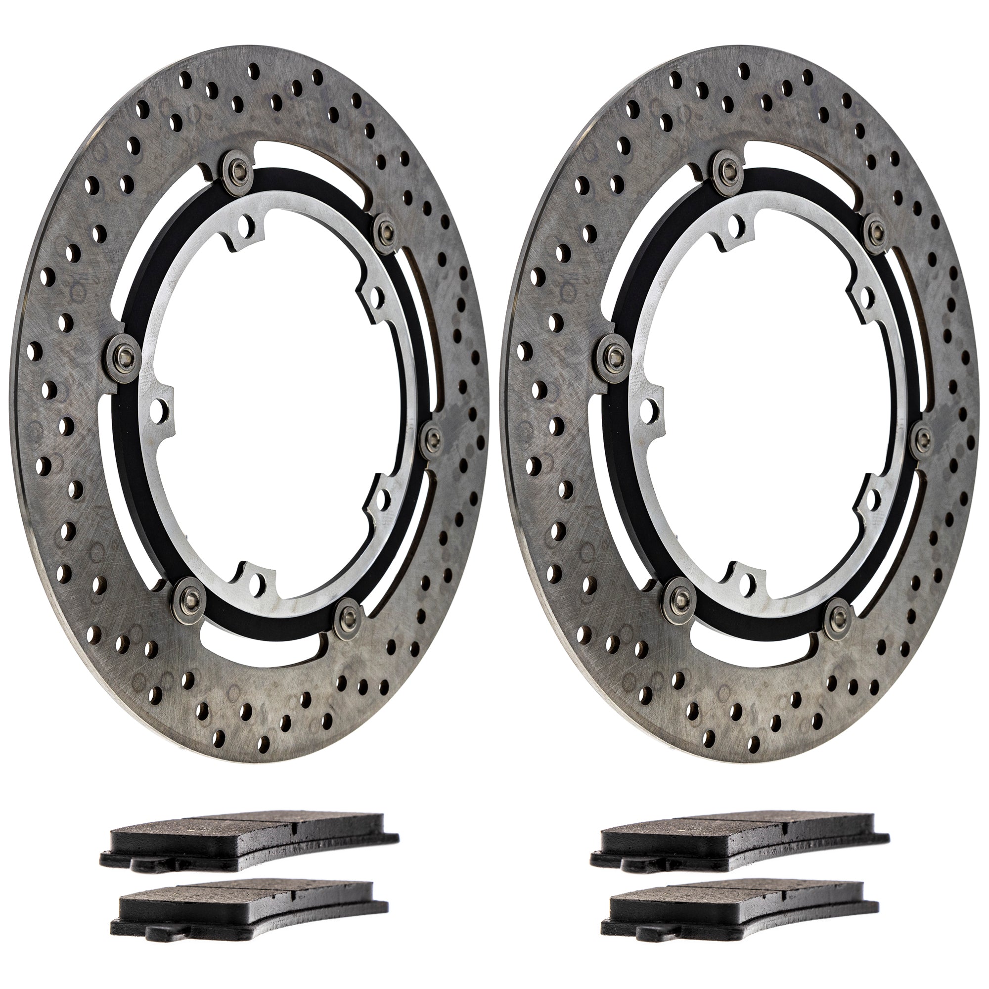 Front Brake Rotors and Pads Kit for zOTHER Yamaha Speed 59100-14850 59100-14830 T2021451 NICHE MK1007275