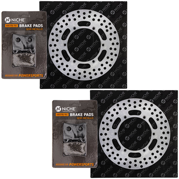 Front Brake Rotors and Pads Kit Yamaha | NICHE PARTS