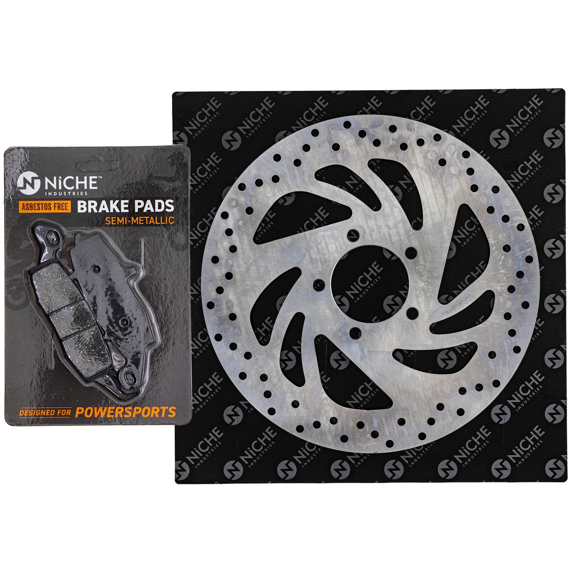 Single Rotor & Brake Pads Set for zOTHER Suzuki Kawasaki Boulevard 43082-0062 43082-1260 NICHE MK1007418