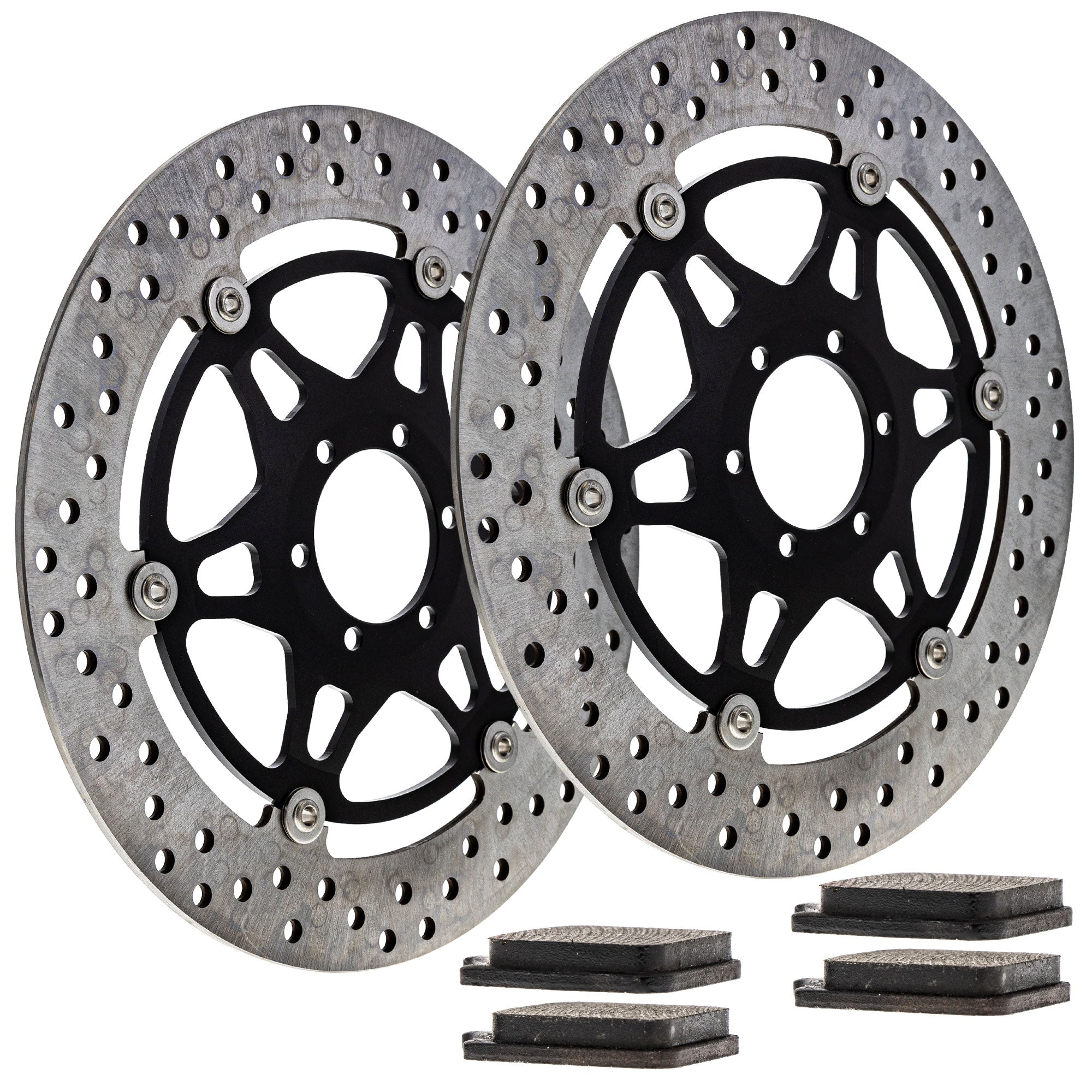 Complete Front or Rear Pad and Rotor Set for zOTHER Suzuki Kawasaki 996R 748 61013030000 NICHE MK1007439