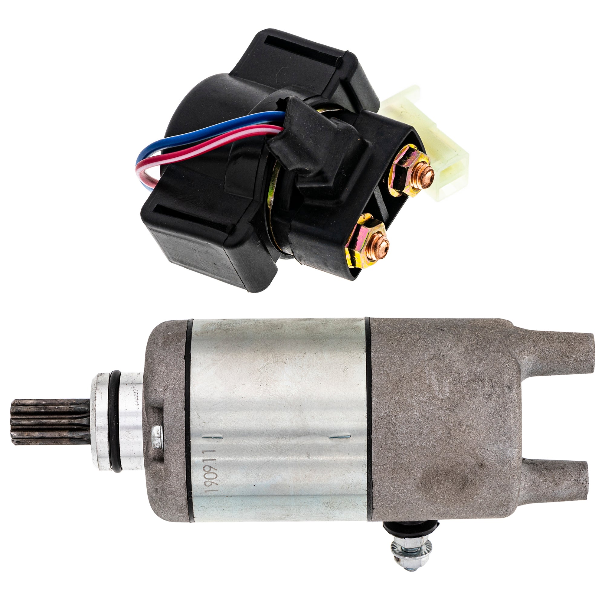 Starter Motor & Solenoid Kit for zOTHER Yamaha Yamahauler Tri Timberwolf Moto NICHE MK1007613