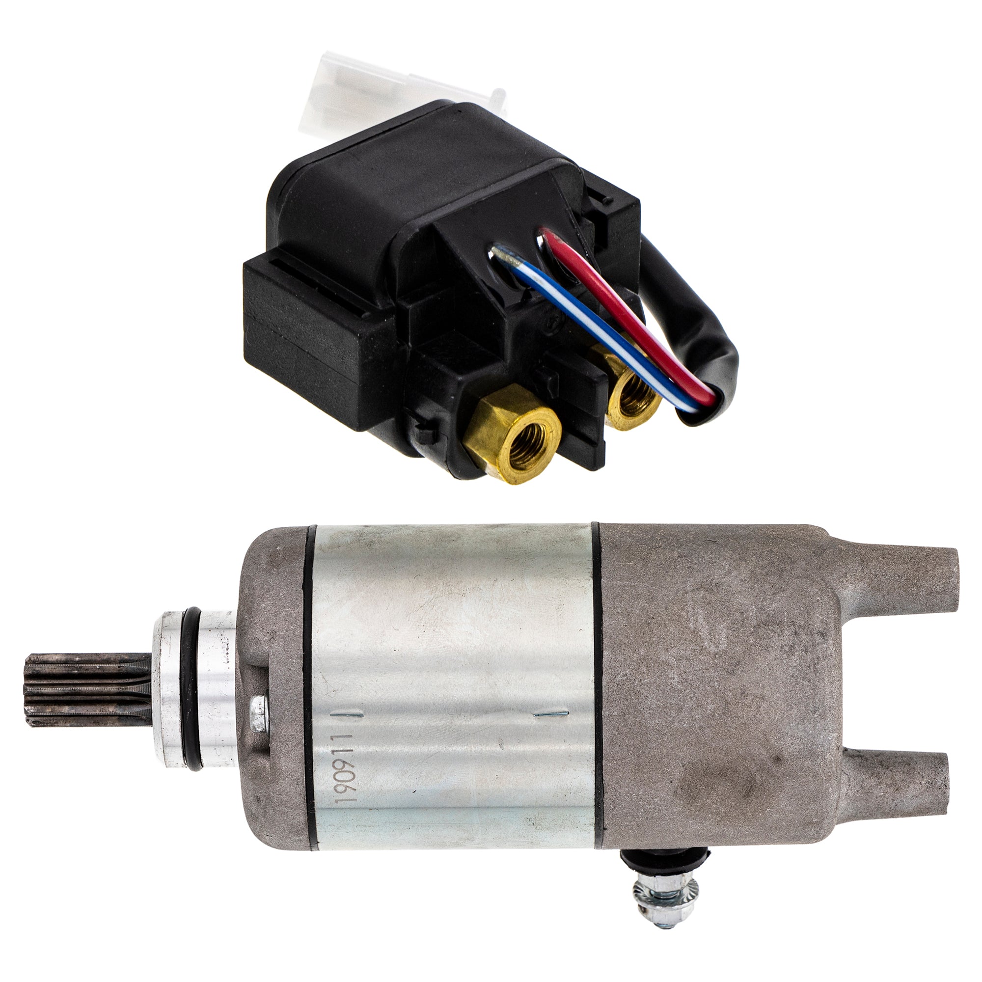 Starter Motor & Solenoid Kit for zOTHER Yamaha Timberwolf 29U-81800-61-00 4XE-81890-00-00 NICHE MK1007614