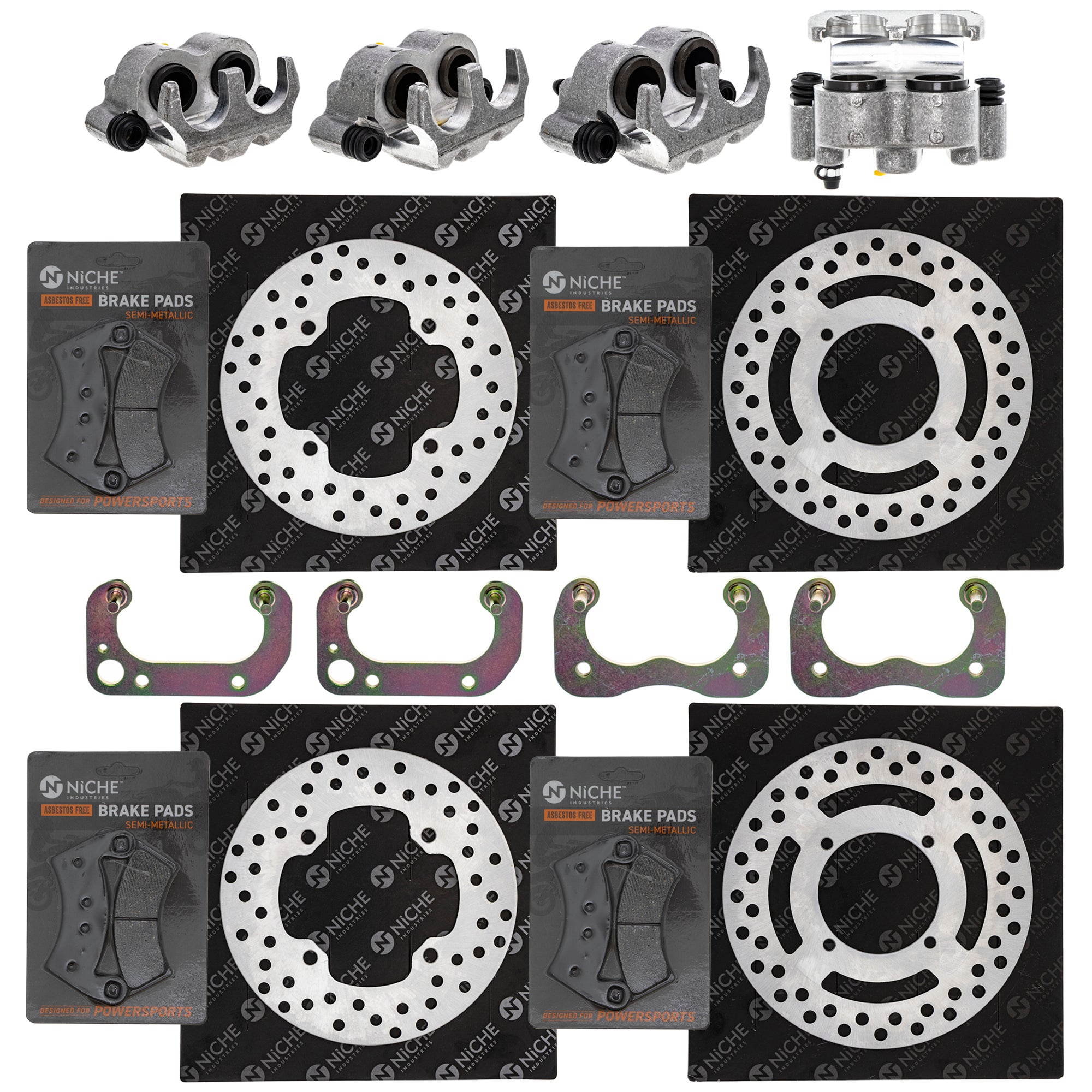 Brake Rebuild Calipers, Rotors, Pads (4) for zOTHER Polaris GEM Ranger NICHE MK1008027