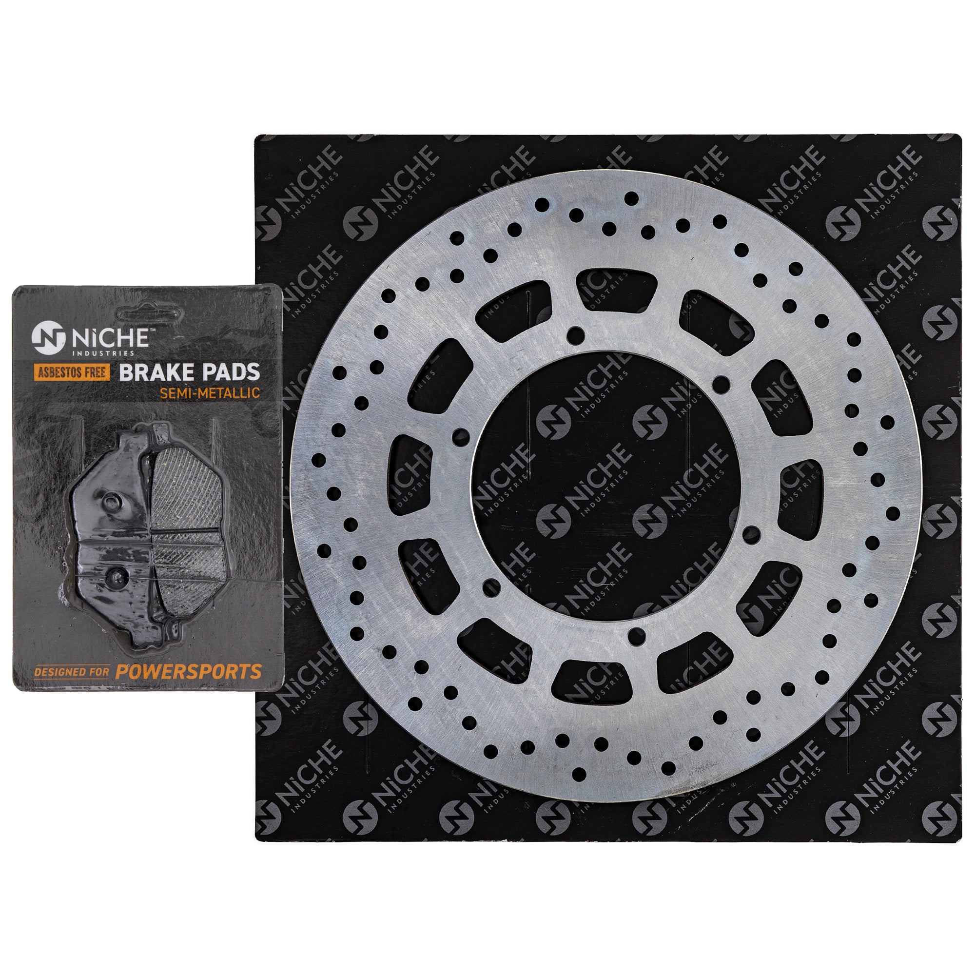 NICHE MK1008109 Rotor & Brake Pad Kit for zOTHER Yamaha Stryker