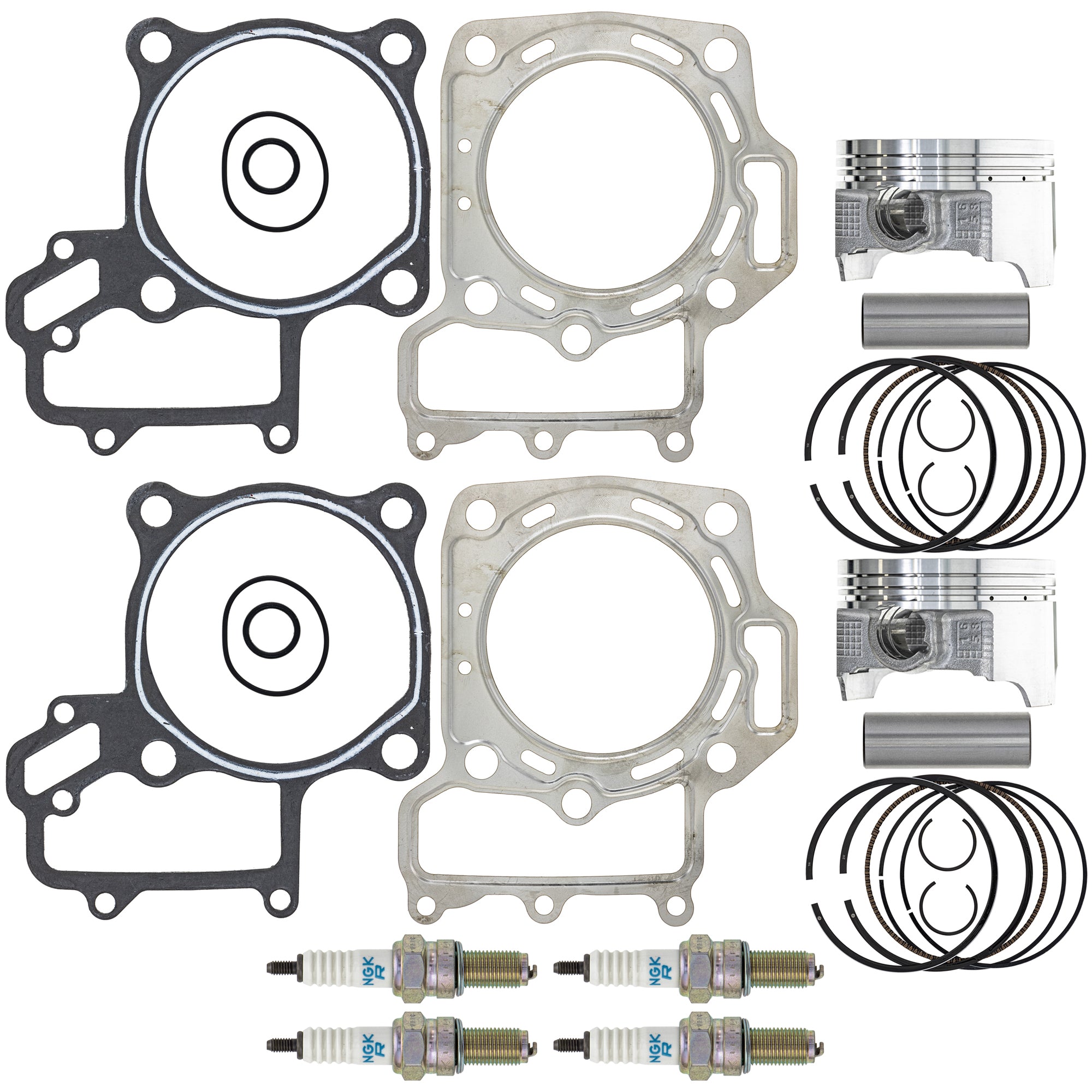 Piston Gasket Spark Plug Kit for Prairie KFX700 NICHE MK1011897