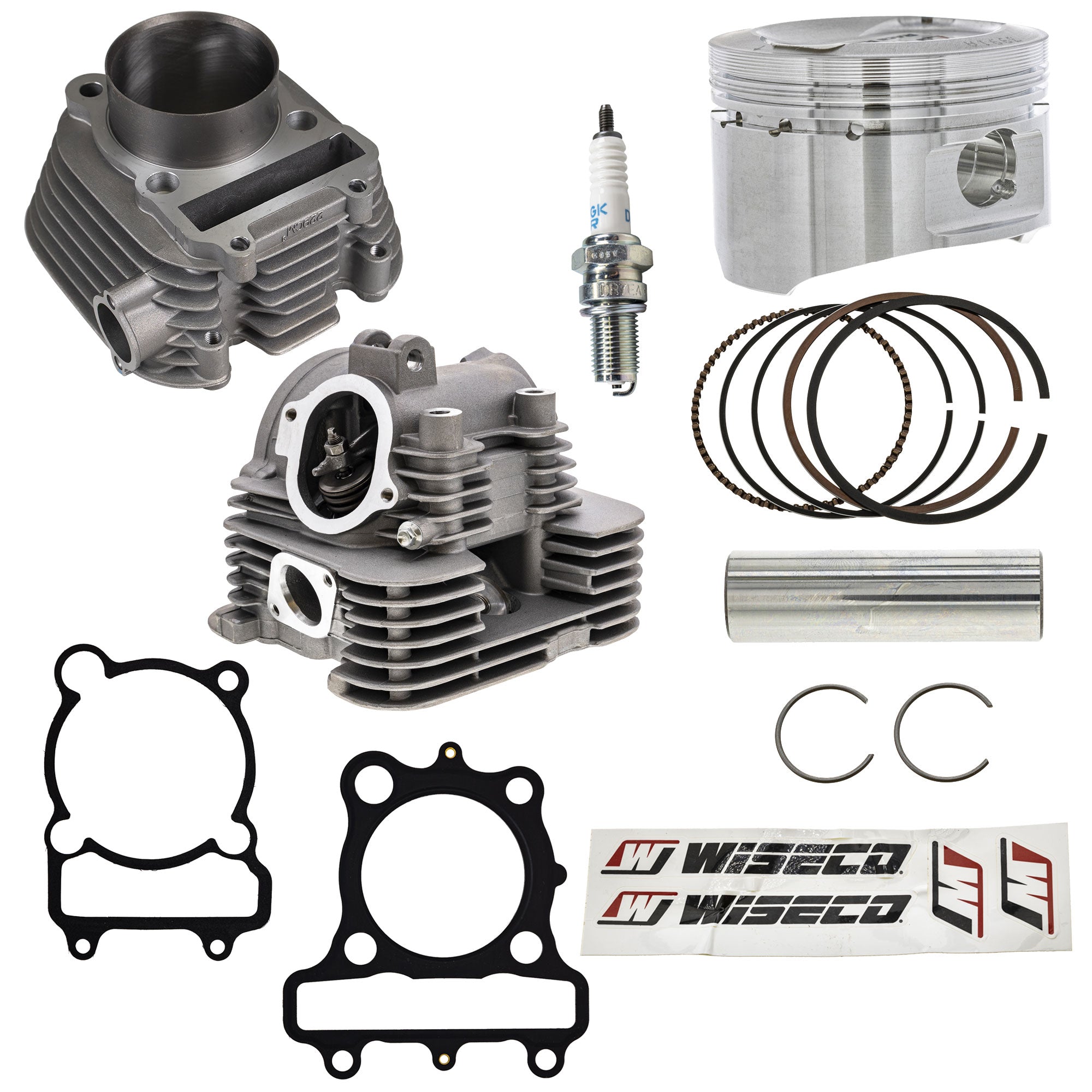 Cylinder Wiseco Piston Cylinder Head Gasket Spark Plug Kit for Timberwolf Bear NICHE MK1012484