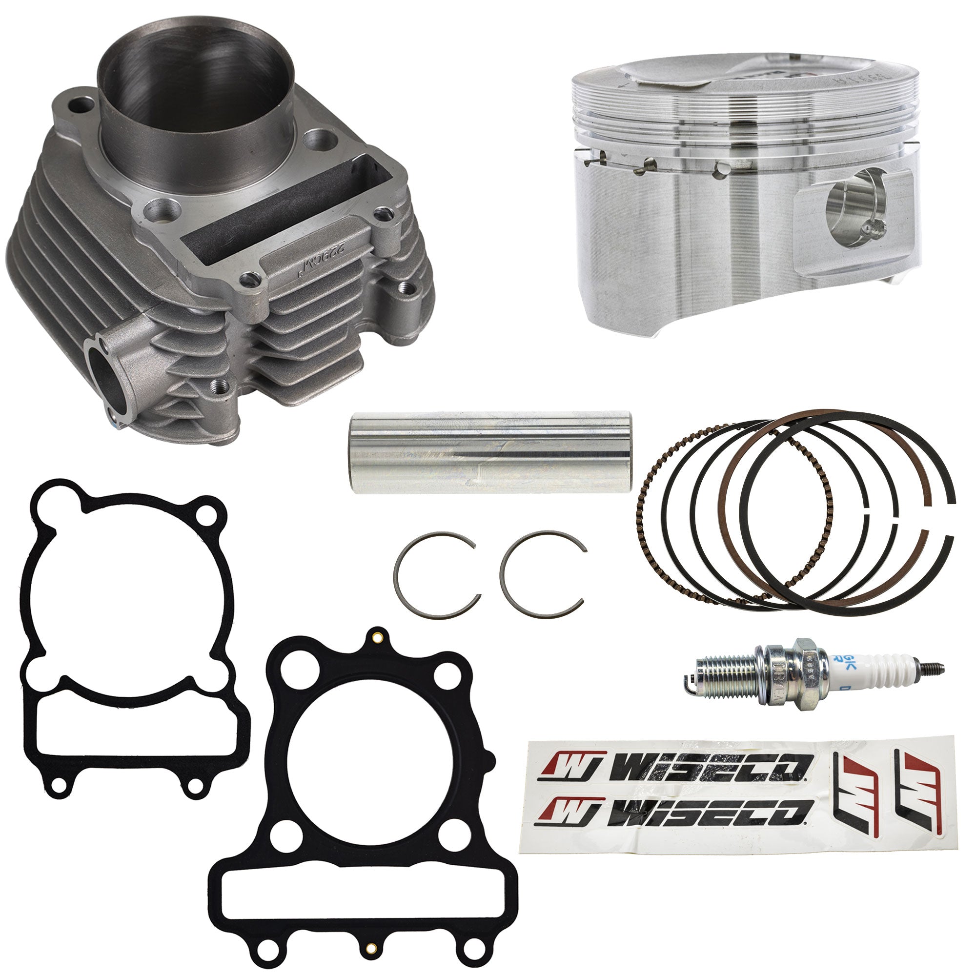 Cylinder Wiseco Piston Gasket Spark Plug Kit for Tri Timberwolf Moto Bear NICHE MK1012485