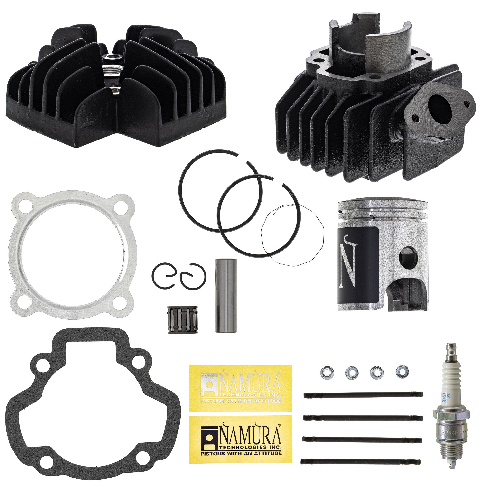Cylinder Namura Piston Cylinder Head Gasket Spark Plug Stud Kit for PW50 NICHE MK1012524