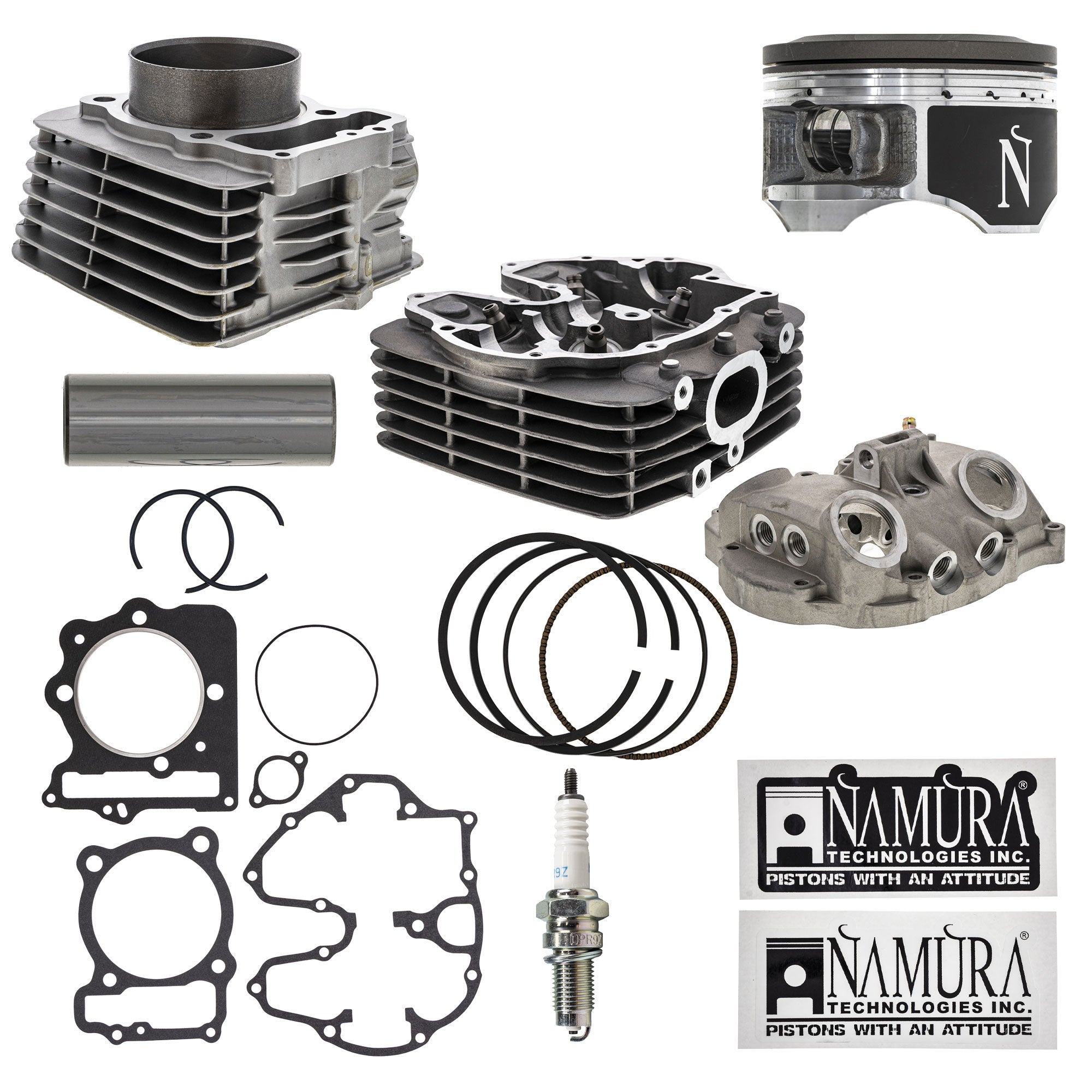 Cylinder Namura Piston Cylinder Head Gasket Spark Plug Kit for XR400R TRX400 SporTrax NICHE MK1012536