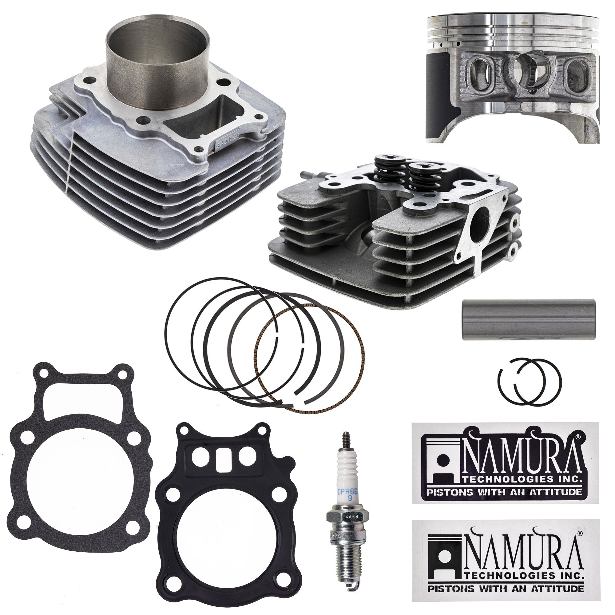 Cylinder Namura Piston Cylinder Head Gasket Spark Plug Kit for FourTrax NICHE MK1012540