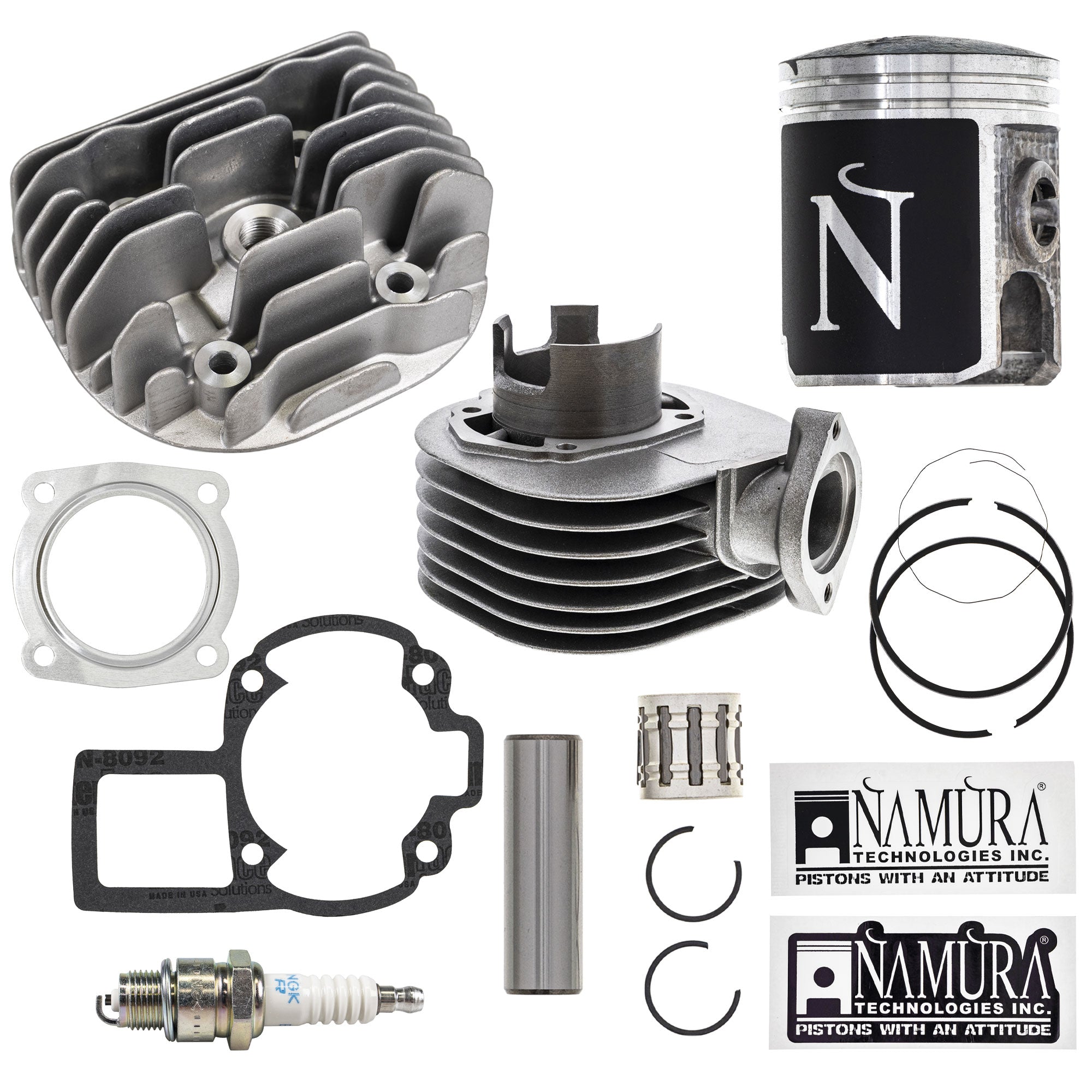 Cylinder Namura Piston Cylinder Head Gasket Spark Plug Kit for Quadsport Quadrunner KFX80 NICHE MK1012544