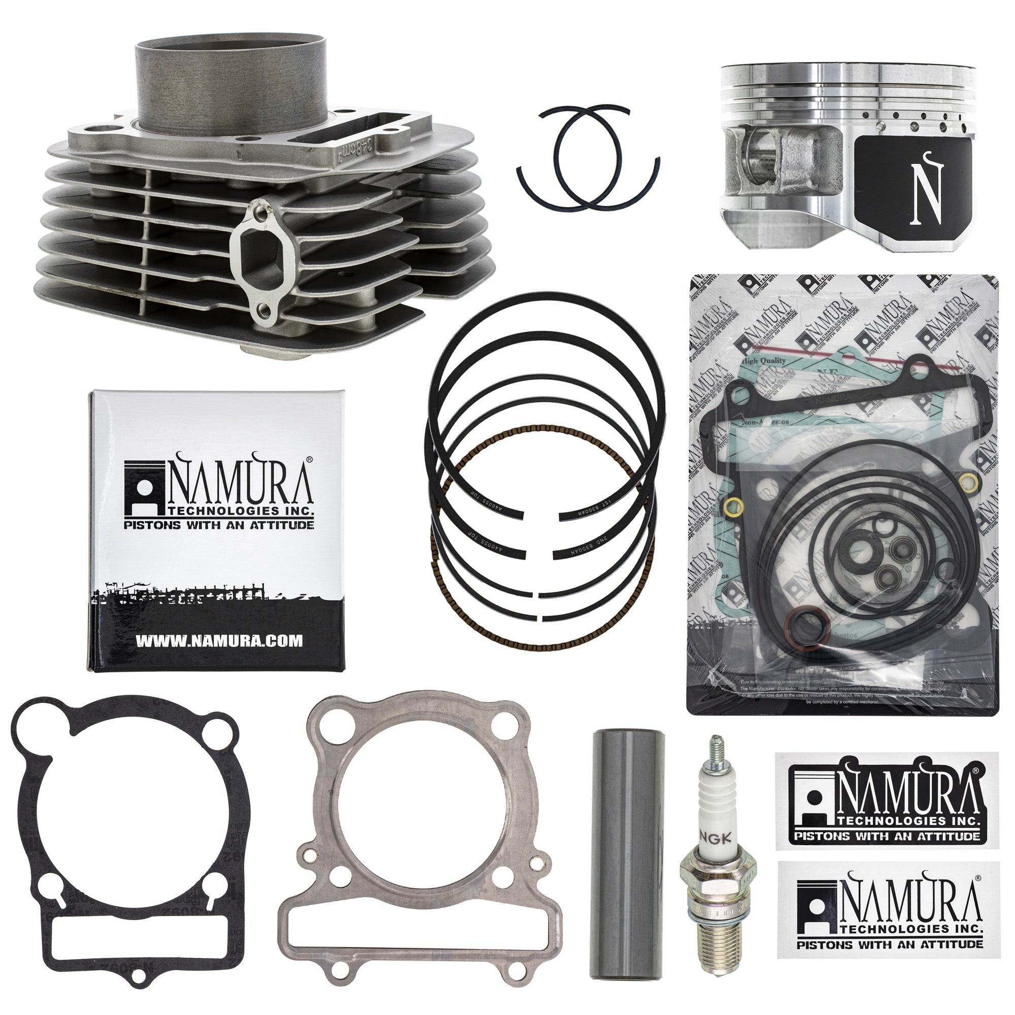 Cylinder Namura Piston Gasket Spark Plug Kit for Wolverine Warrior Raptor Moto NICHE MK1012557