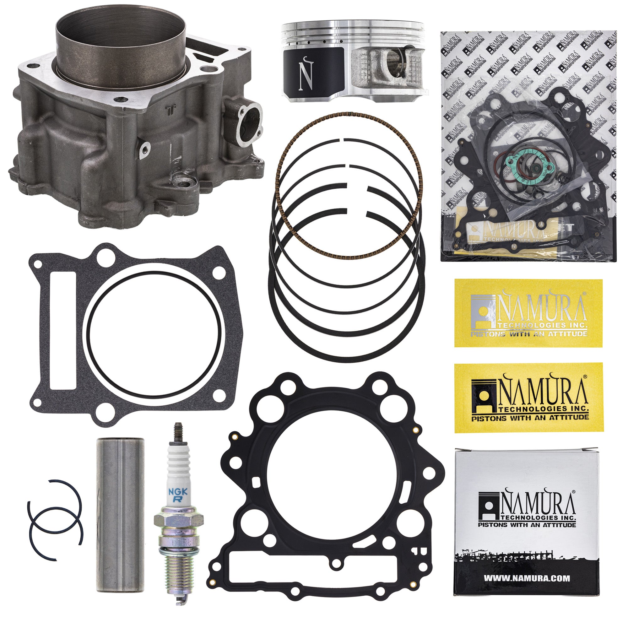 Cylinder Namura Piston Gasket Spark Plug Kit for Rhino Grizzly NICHE MK1012565