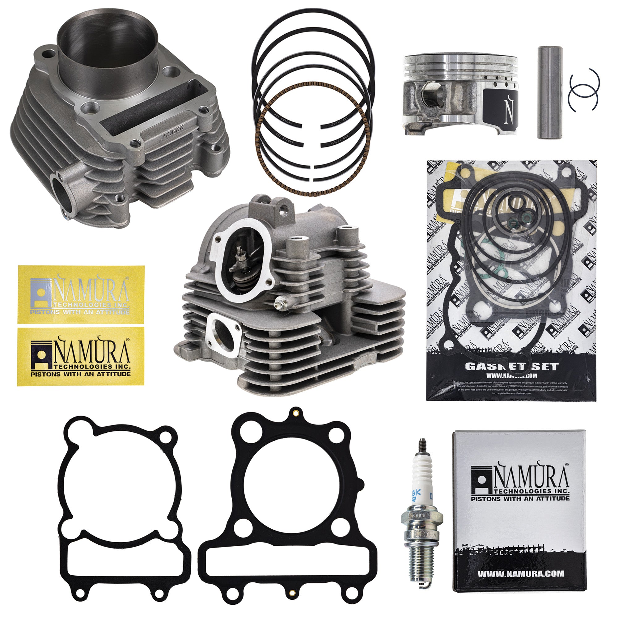 Cylinder Namura Piston Cylinder Head Gasket Spark Plug Kit for Timberwolf Bear NICHE MK1012567