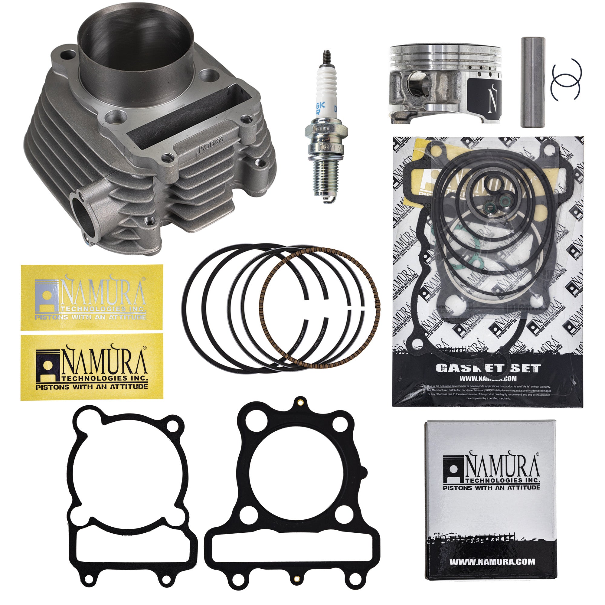 Cylinder Namura Piston Gasket Spark Plug Kit for Tri Timberwolf Moto Bear NICHE MK1012568