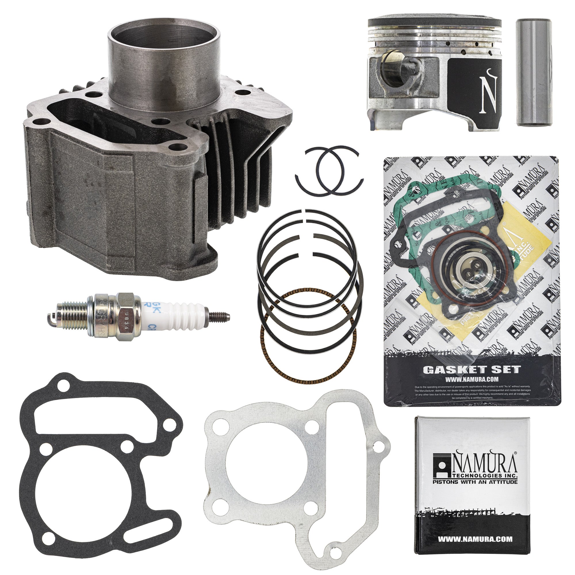 Cylinder Namura Piston Gasket Spark Plug Kit for Raptor Moto Grizzly Badger NICHE MK1012569