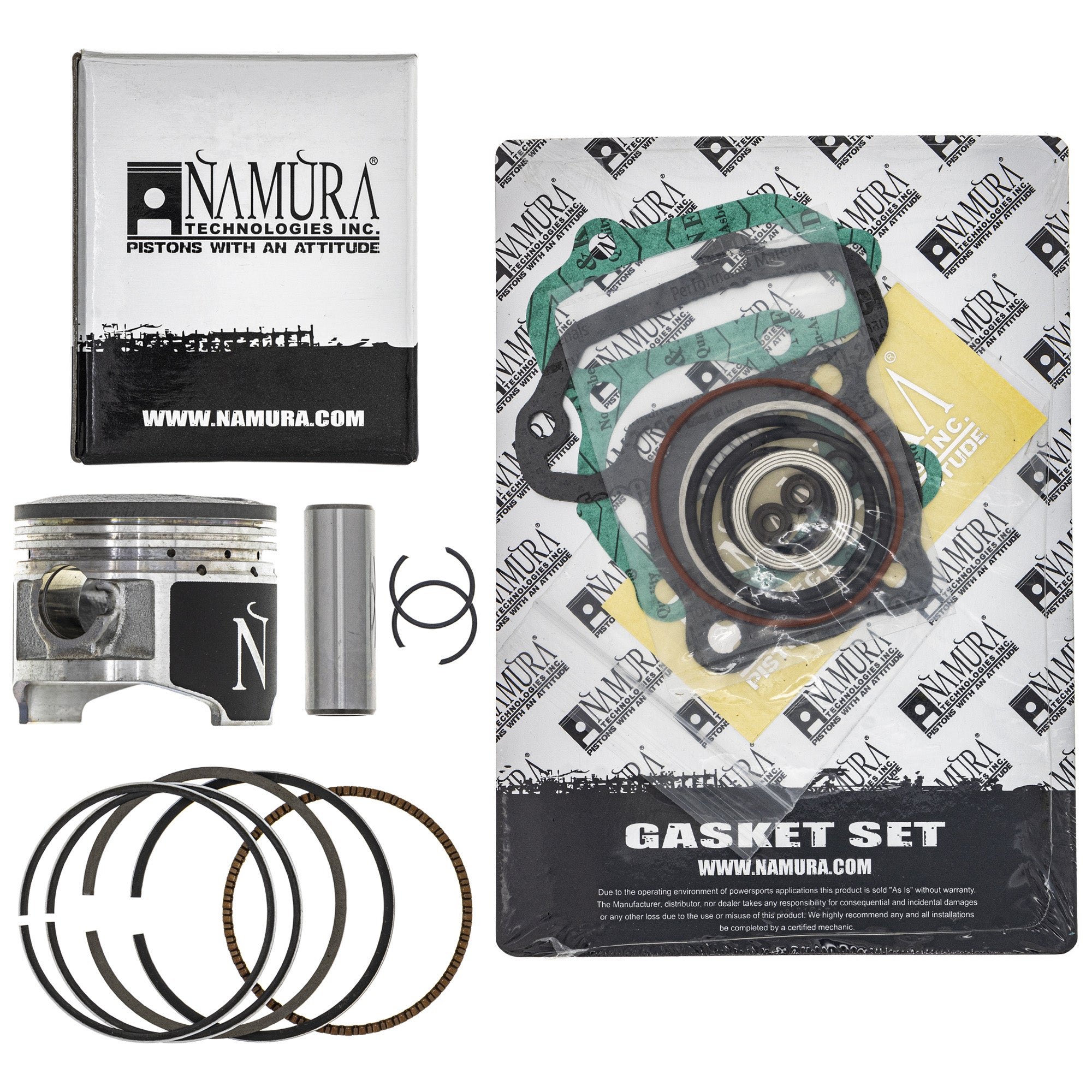 Cylinder Namura Piston Gasket Spark Plug Kit Yamaha Niche Parts